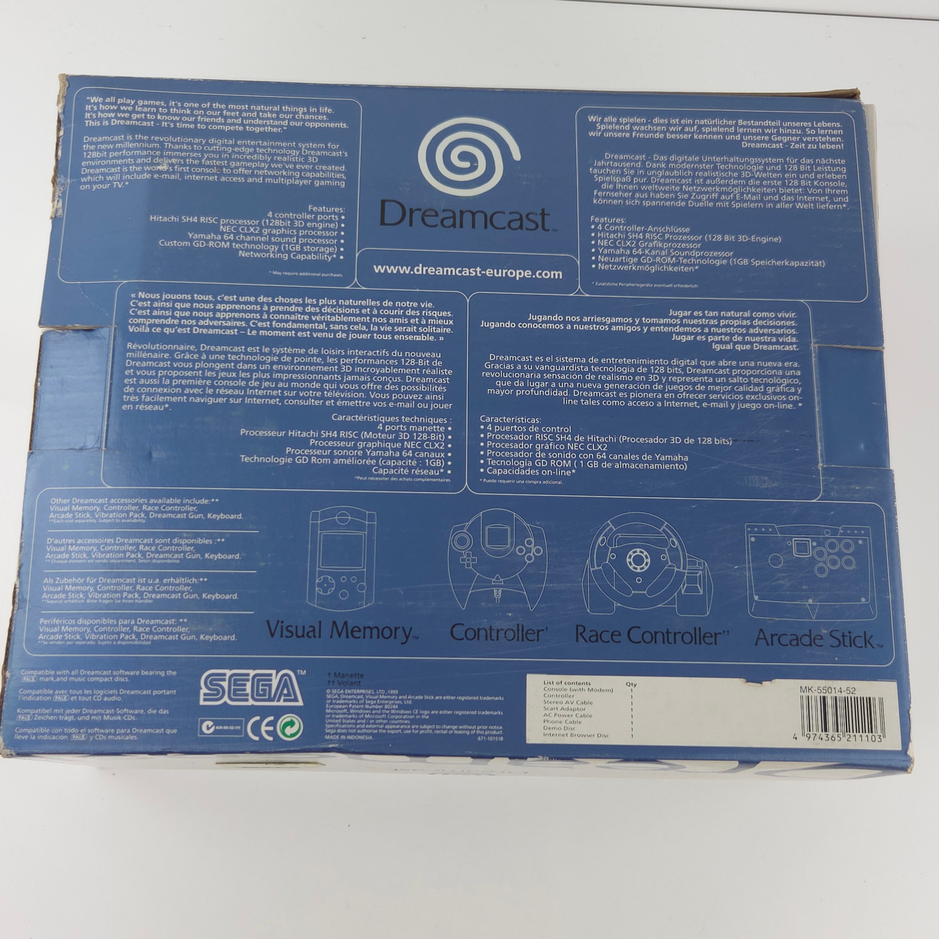 Sega Dreamcast Konsole OVP Neu Un benutzt
