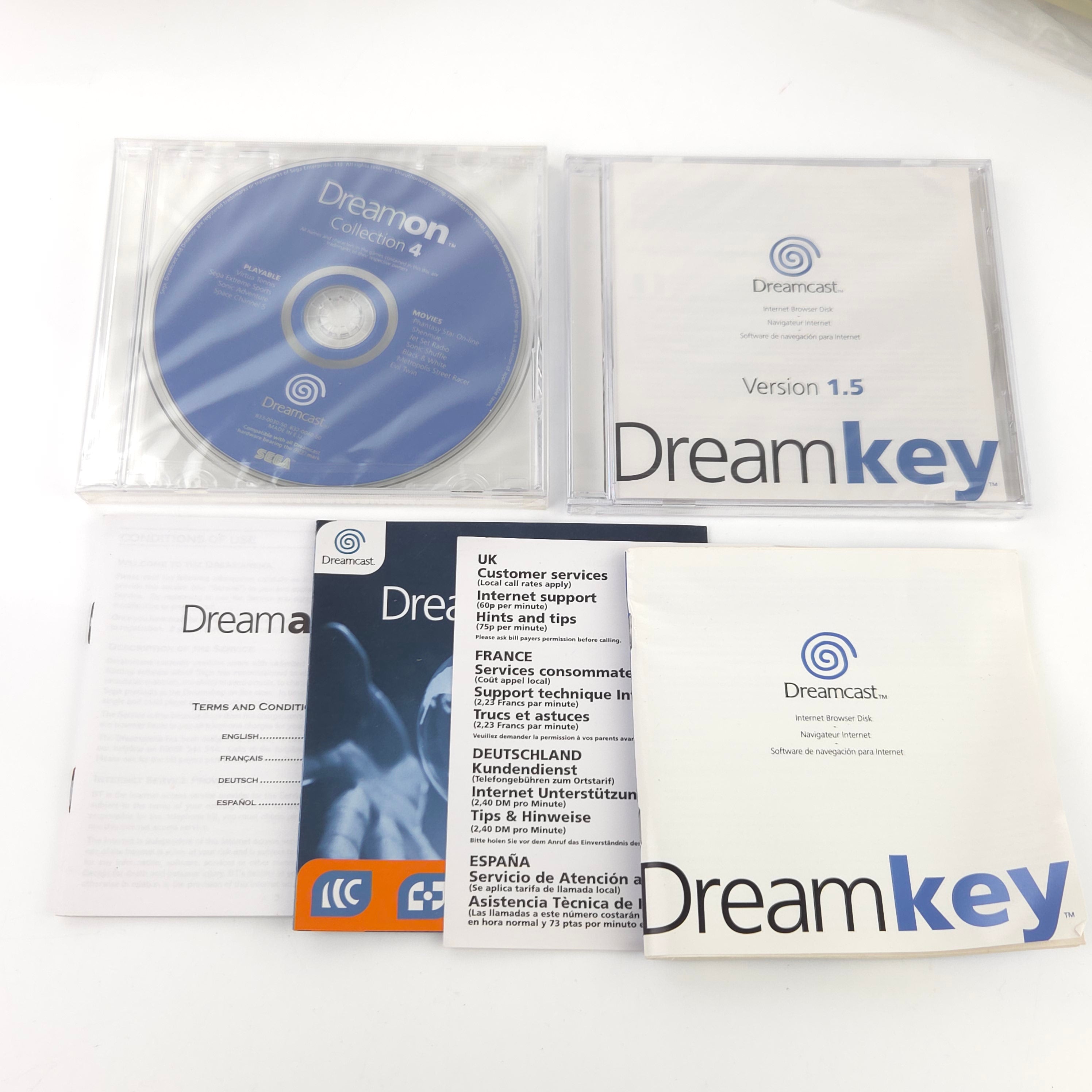 Sega Dreamcast Konsole OVP gelb PAL gebraucht