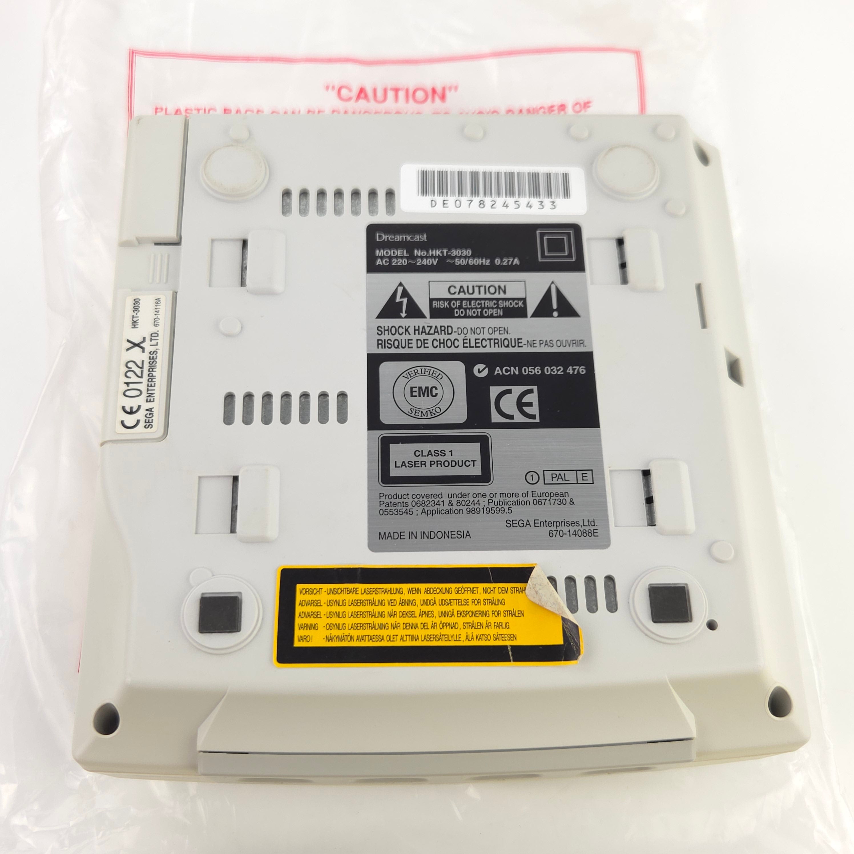Sega Dreamcast Konsole OVP gelb PAL gebraucht