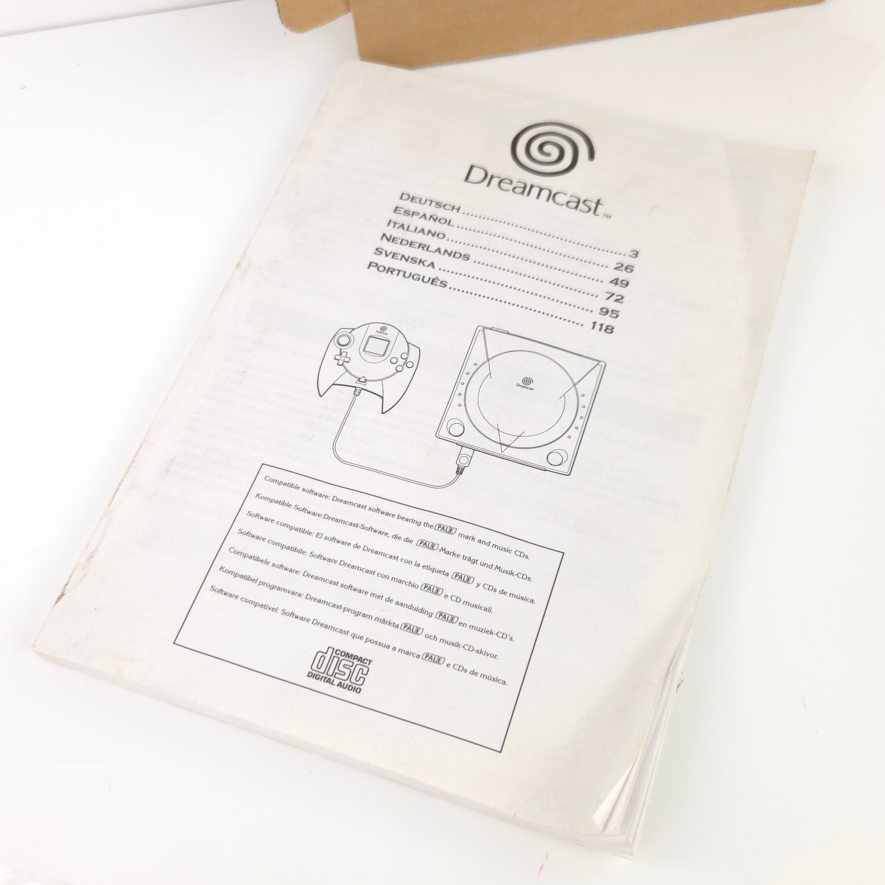 Sega Dreamcast Konsole OVP gelb PAL gebraucht