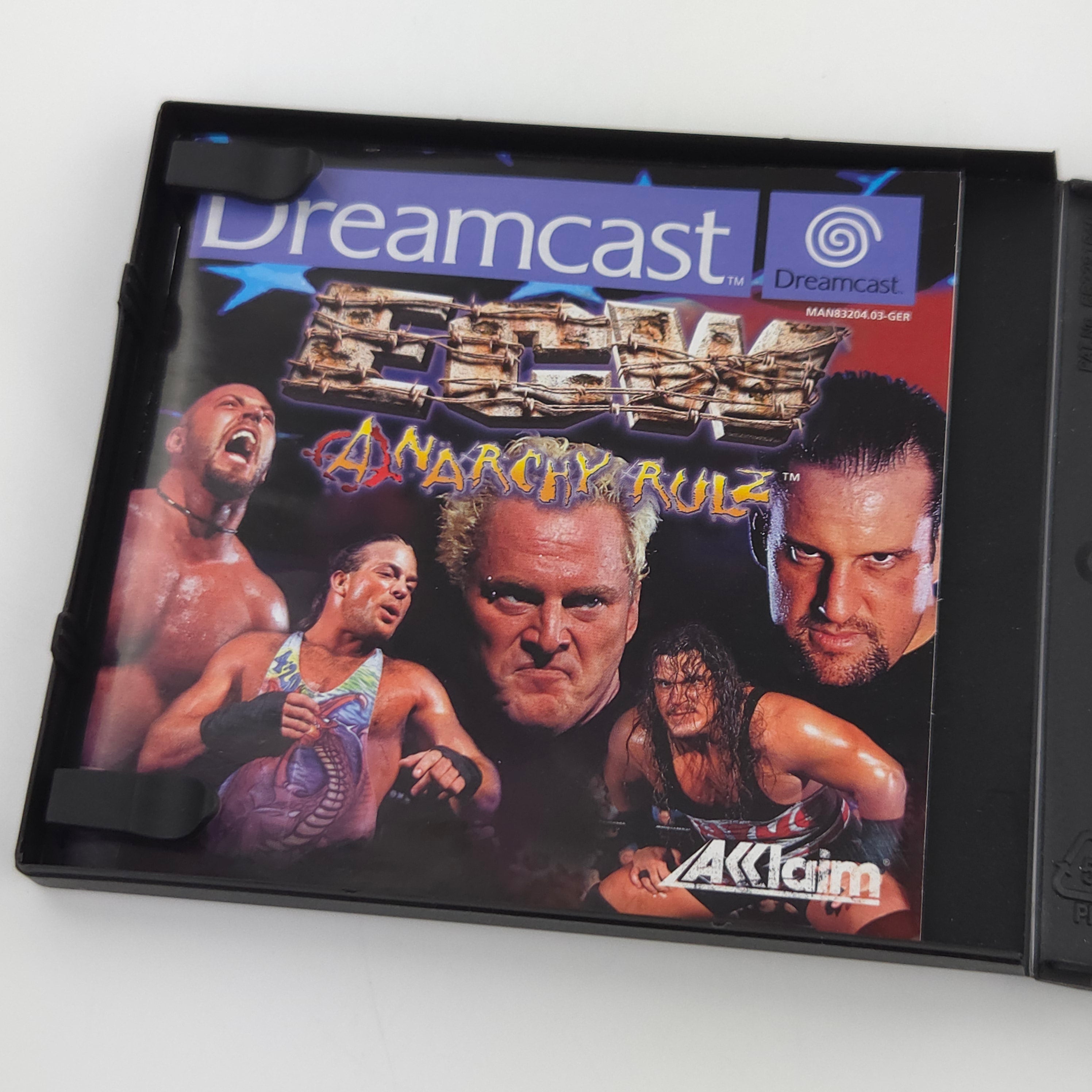 Sega Dreamcast Spiel ECW Anarchy Rulz White Label Promo