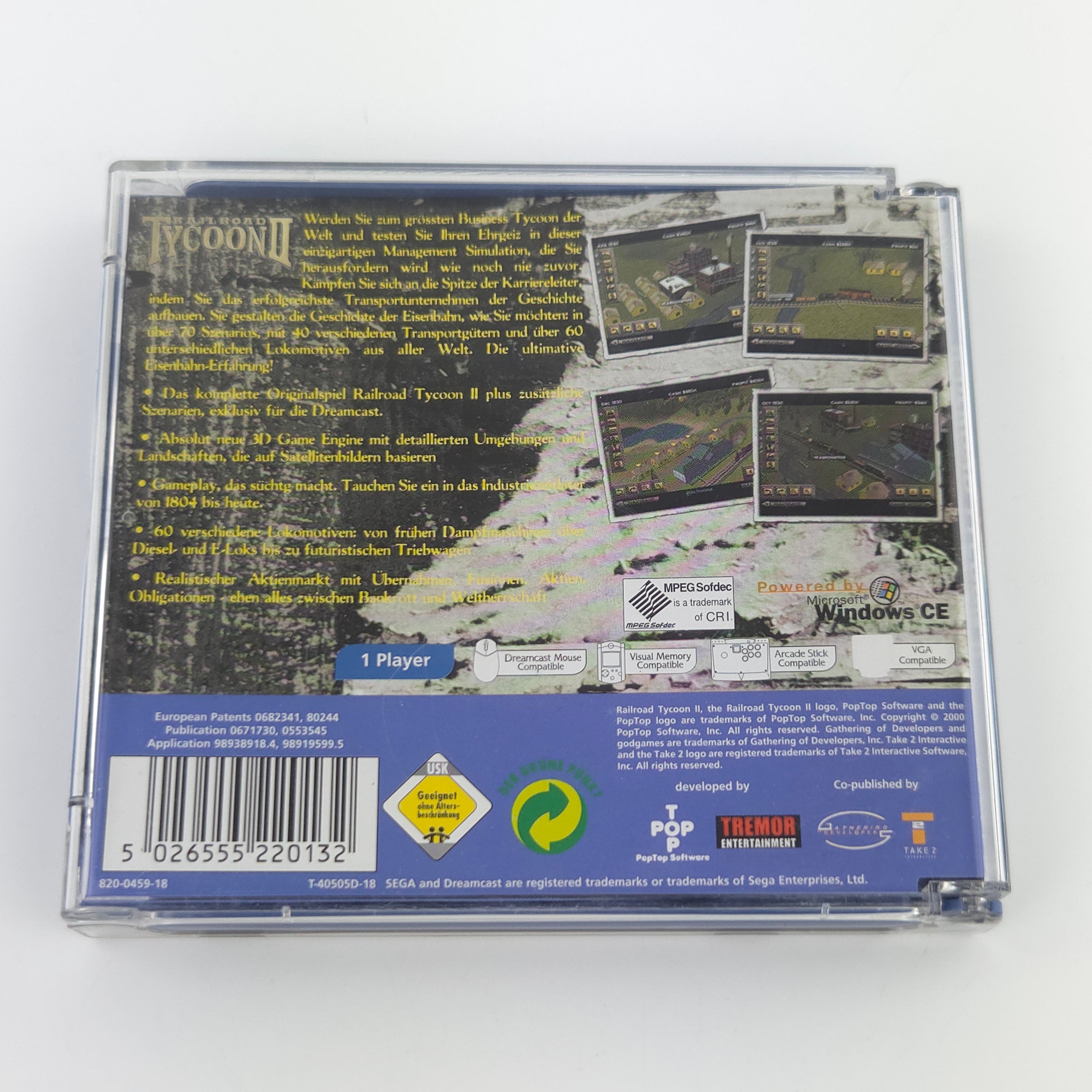 Sega Dreamcast Spiel – Railroad Tycoon II (PAL OVP)