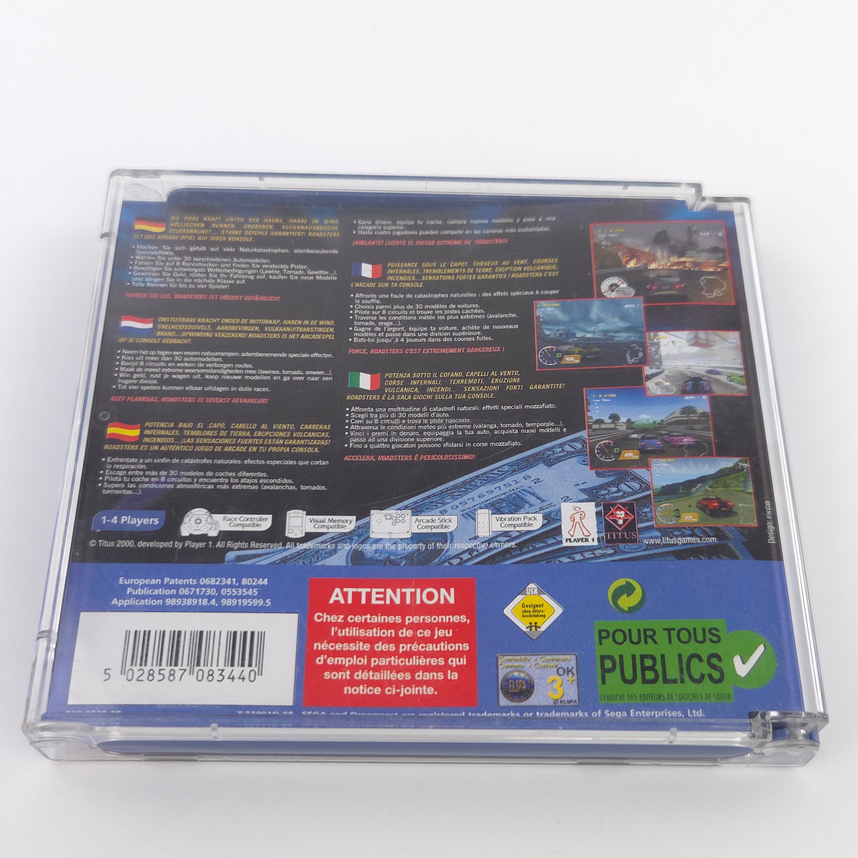 Sega Dreamcast Spiel – Roadsters (PAL OVP)