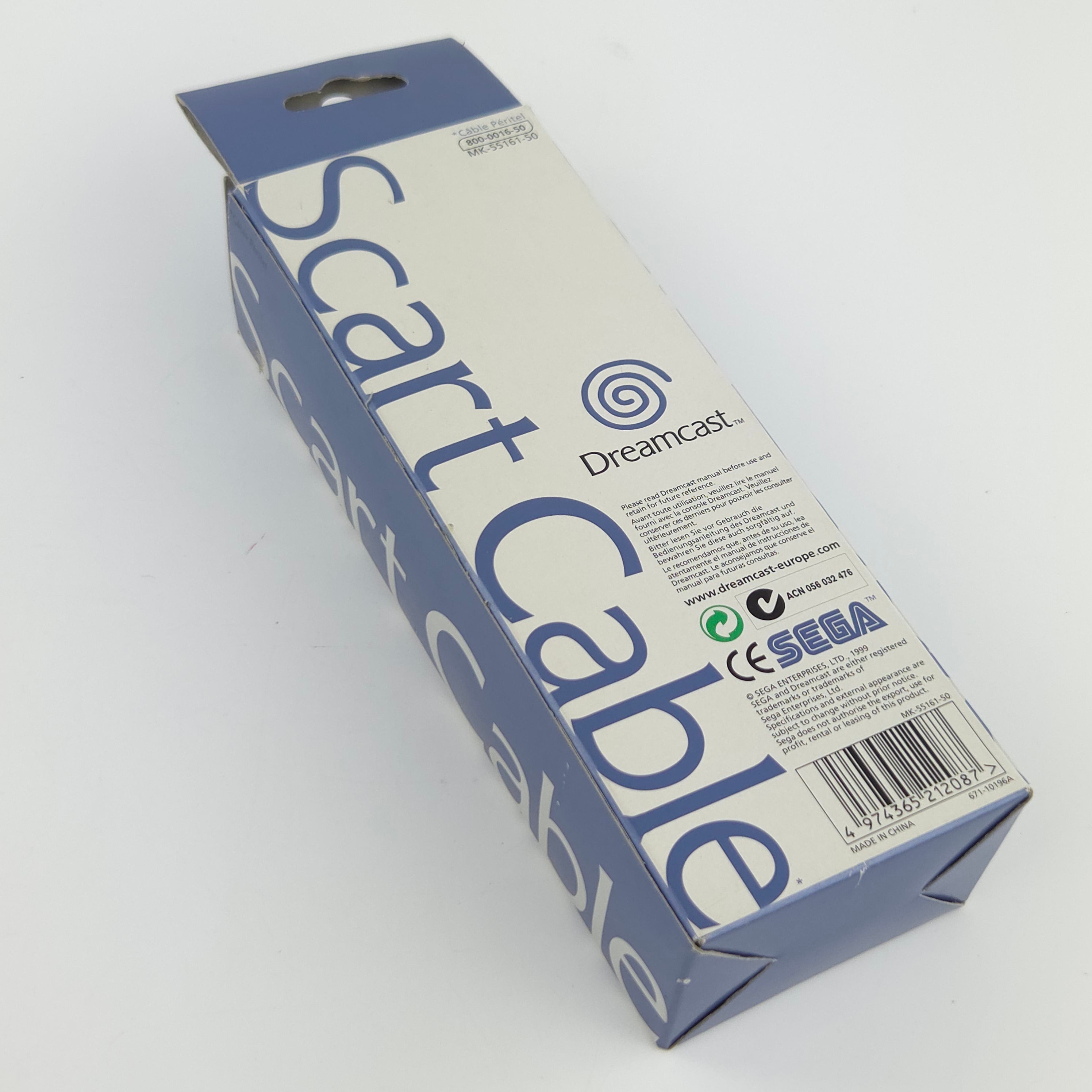 Sega Dreamcast Scart Kabel OVP Original Zubehör