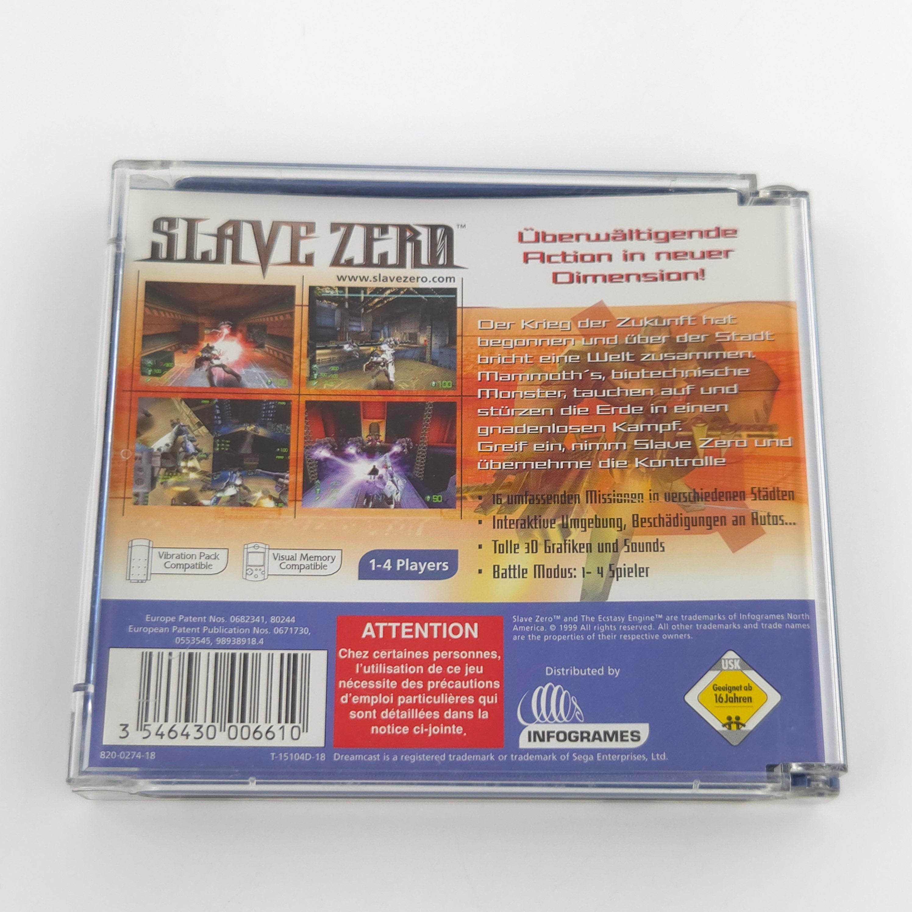 Sega Dreamcast Spiel – Slave Zero (PAL OVP)