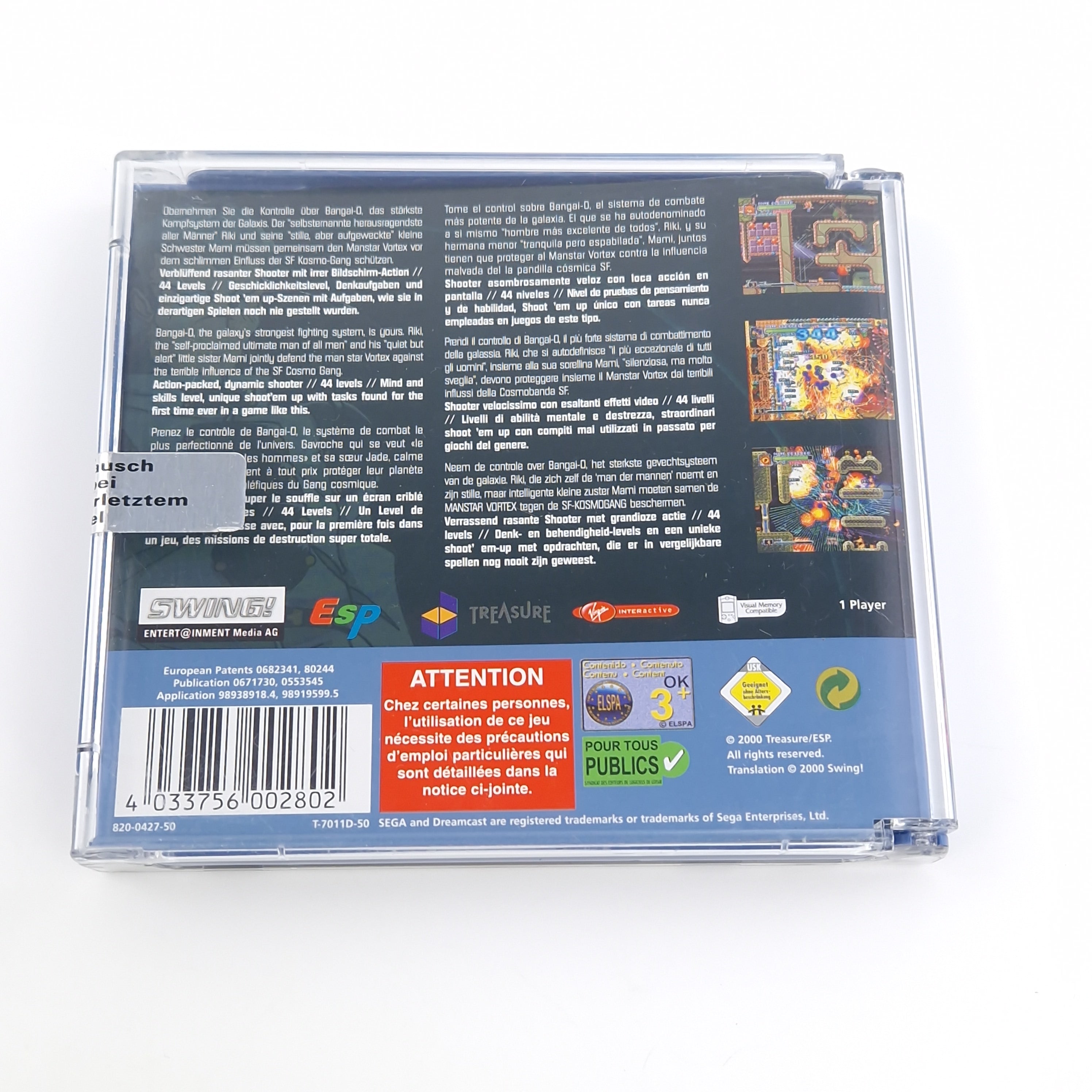 Sega Dreamcast Spiel – Bangai-O CD Anleitung OVP PAL