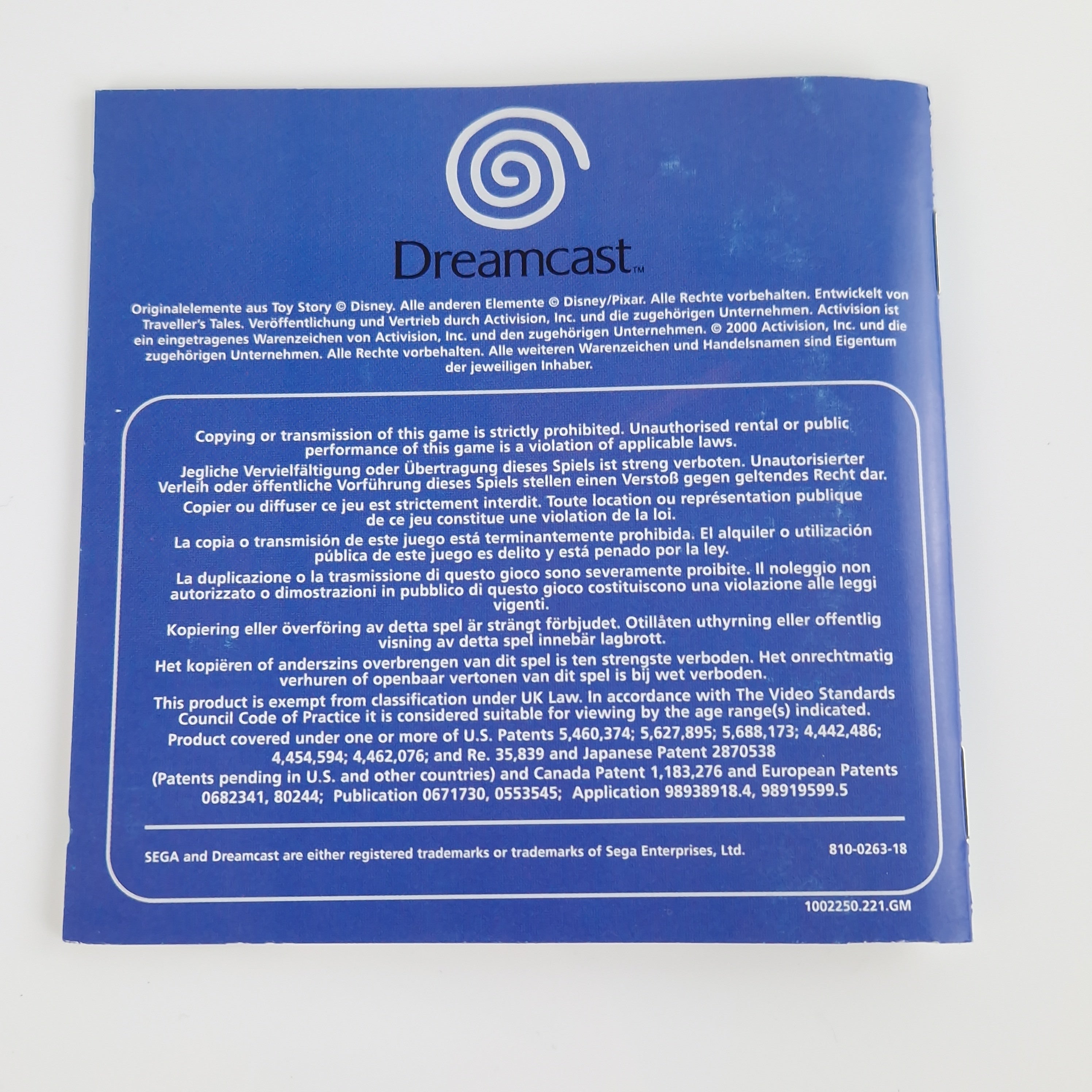 Sega Dreamcast Spiel – Buzz Light Year Star Command OVP