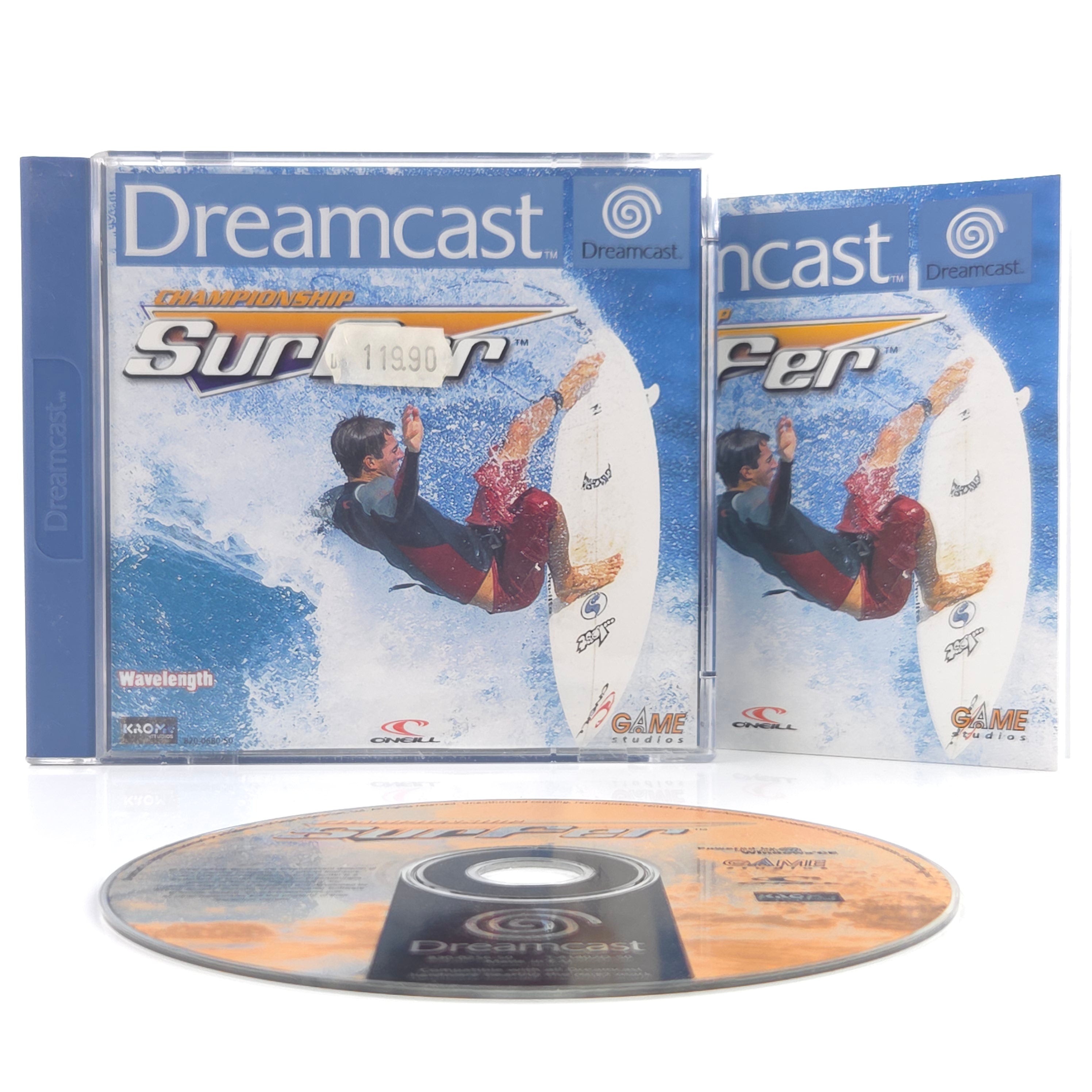 Sega Dreamcast Spiel Championship Surfer DC PAL OVP