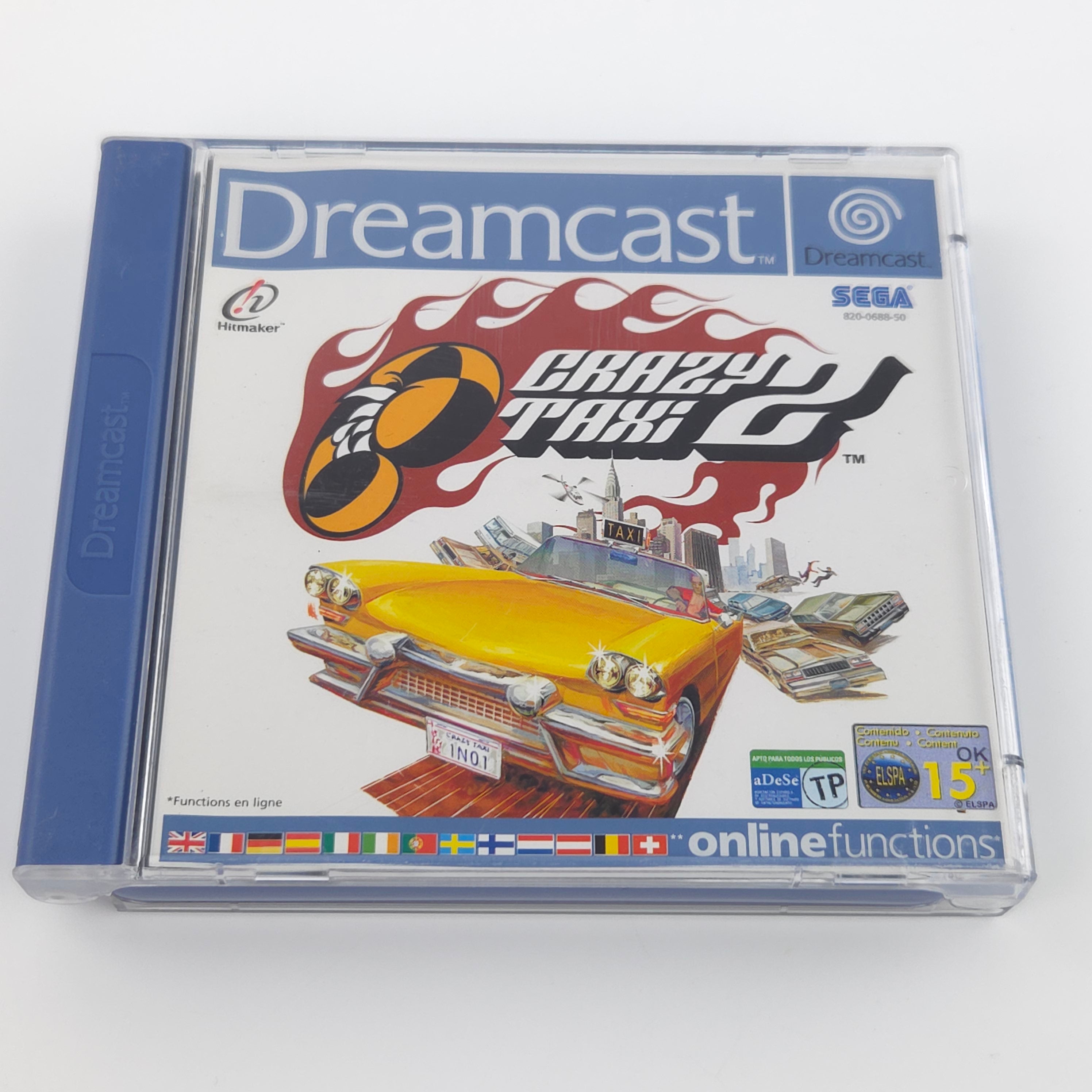 Sega Dreamcast Spiel Crazy Taxi 2 OVP PAL EUR DC