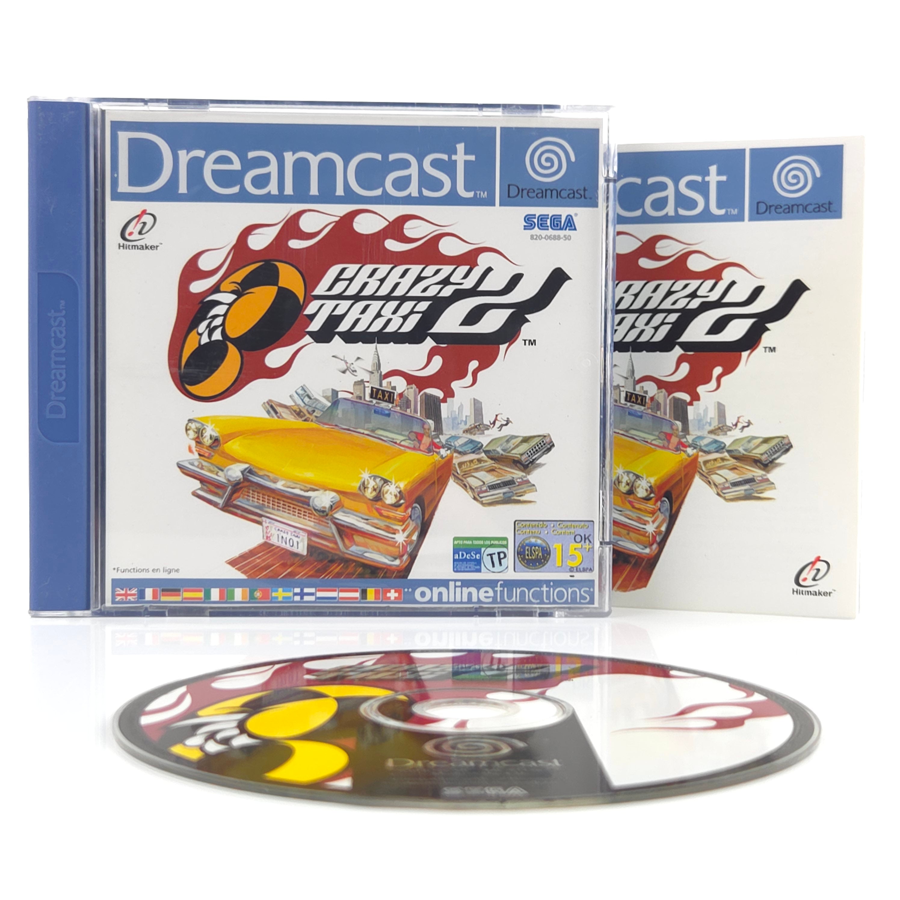 Sega Dreamcast Spiel Crazy Taxi 2 OVP PAL EUR DC