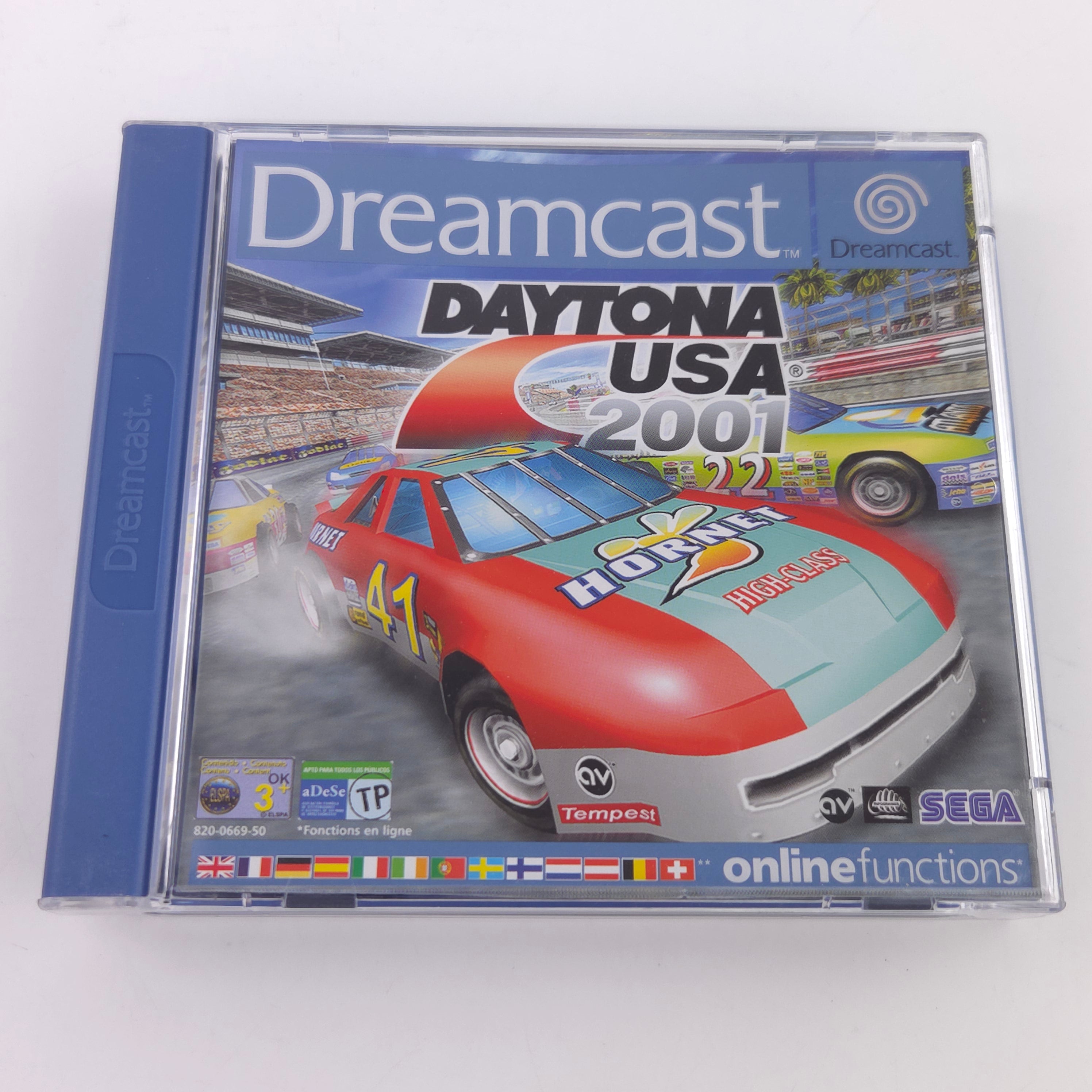 Sega Dreamcast Spiel Daytona USA 2001 CIB PAL EUR OVP