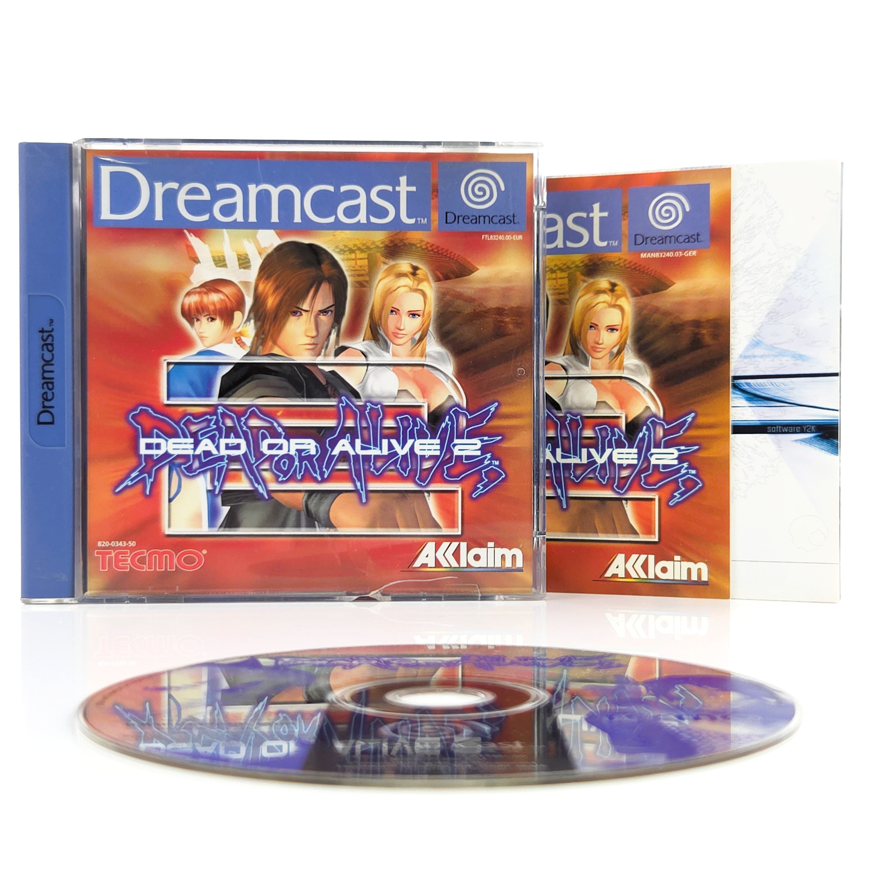 Sega Dreamcast Spiel – Dead or Alive 2 (OVP PAL)