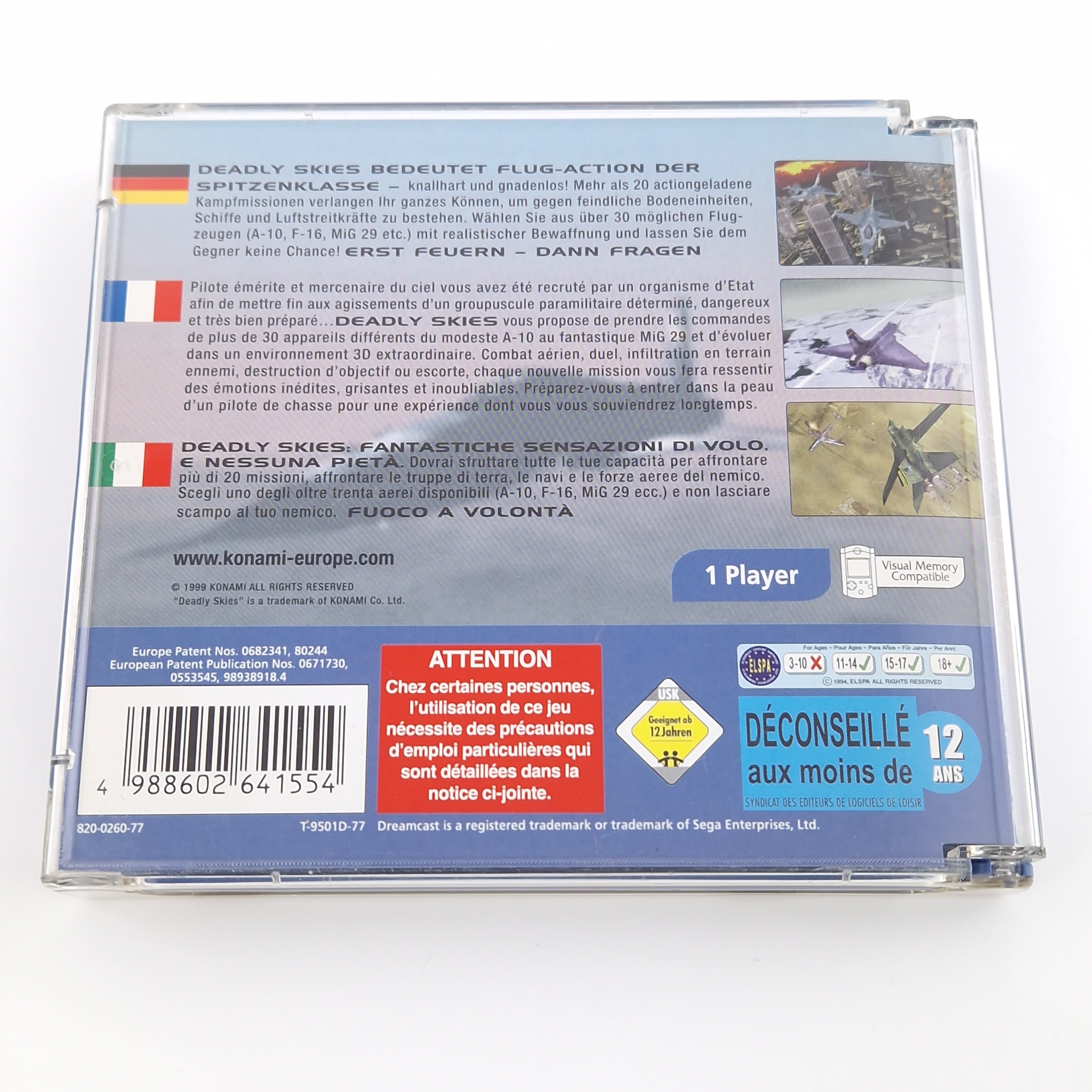 Sega Dreamcast Spiel – Deadly Skies OVP PAL CIB