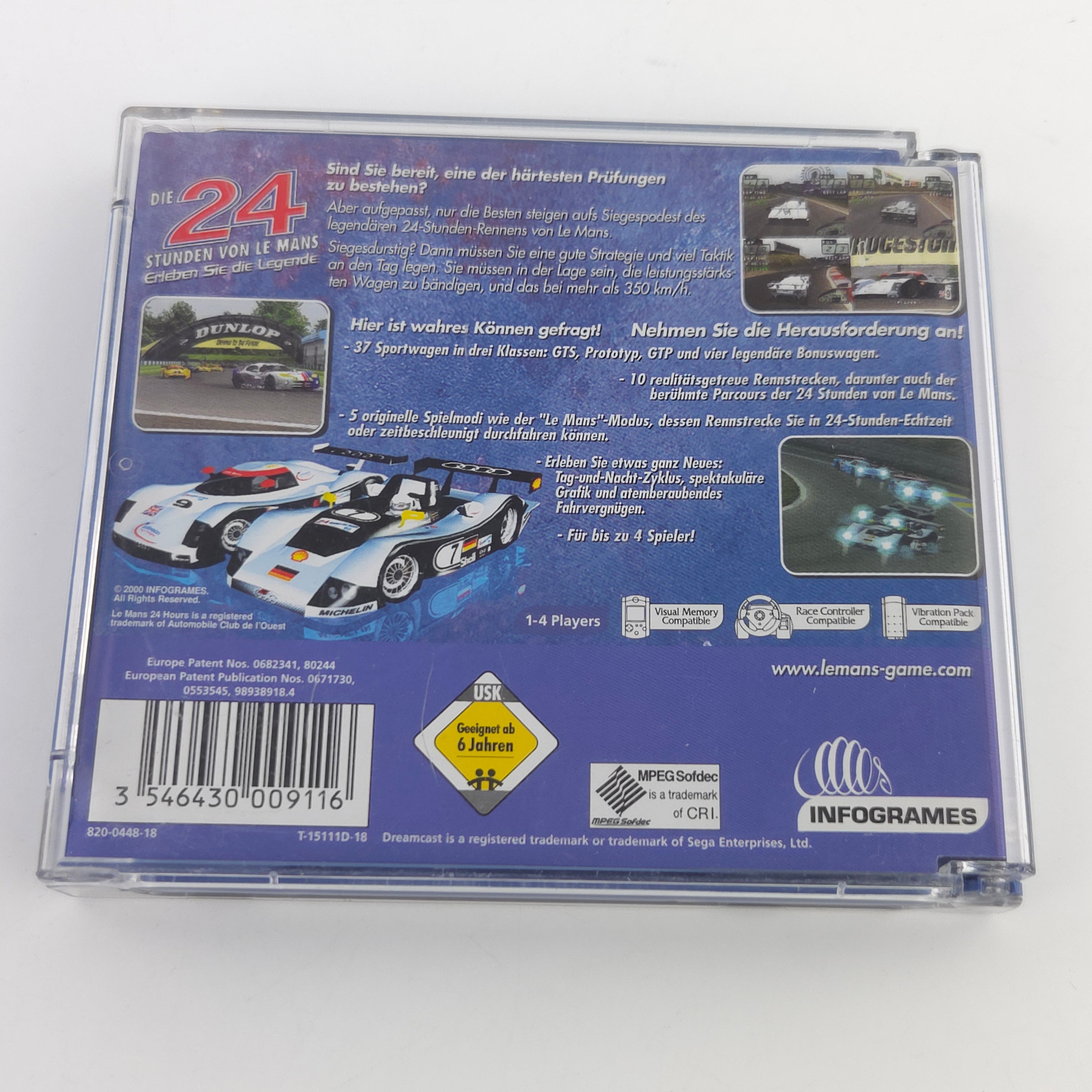 Sega Dreamcast Spiel Die 24 Stunden von Le Mans OVP PAL