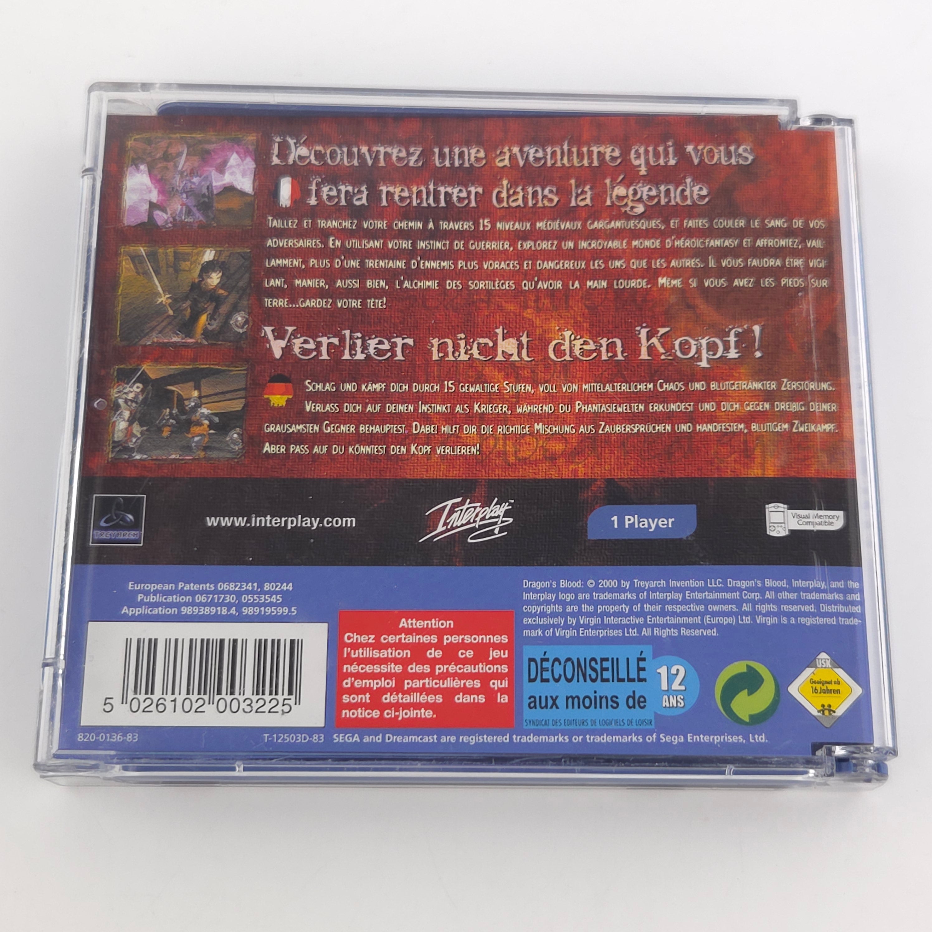 Sega Dreamcast Spiel Dragons Blood CIB PAL EUR OVP