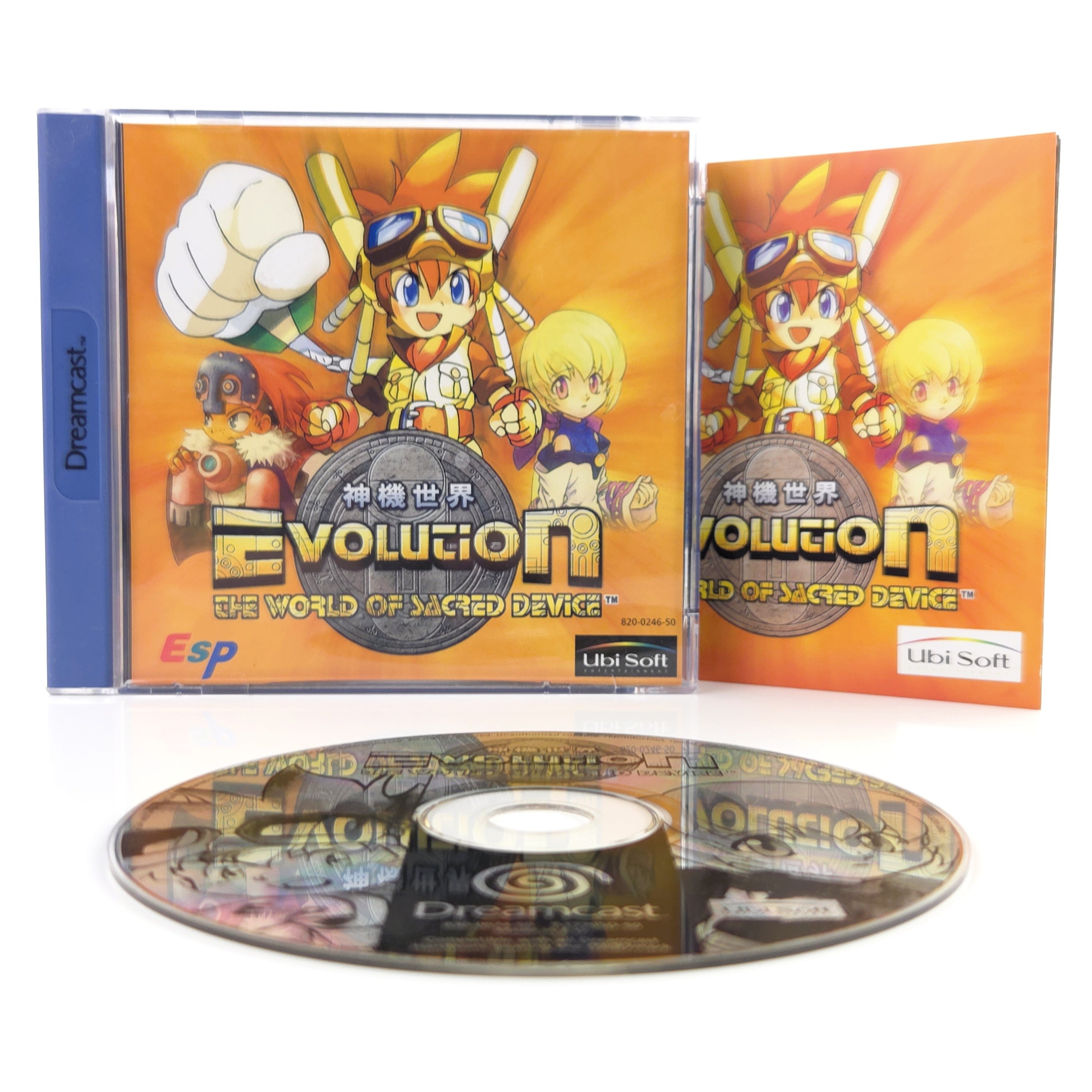 Sega Dreamcast Spiel Evolution World Sacred Device OVP PAL
