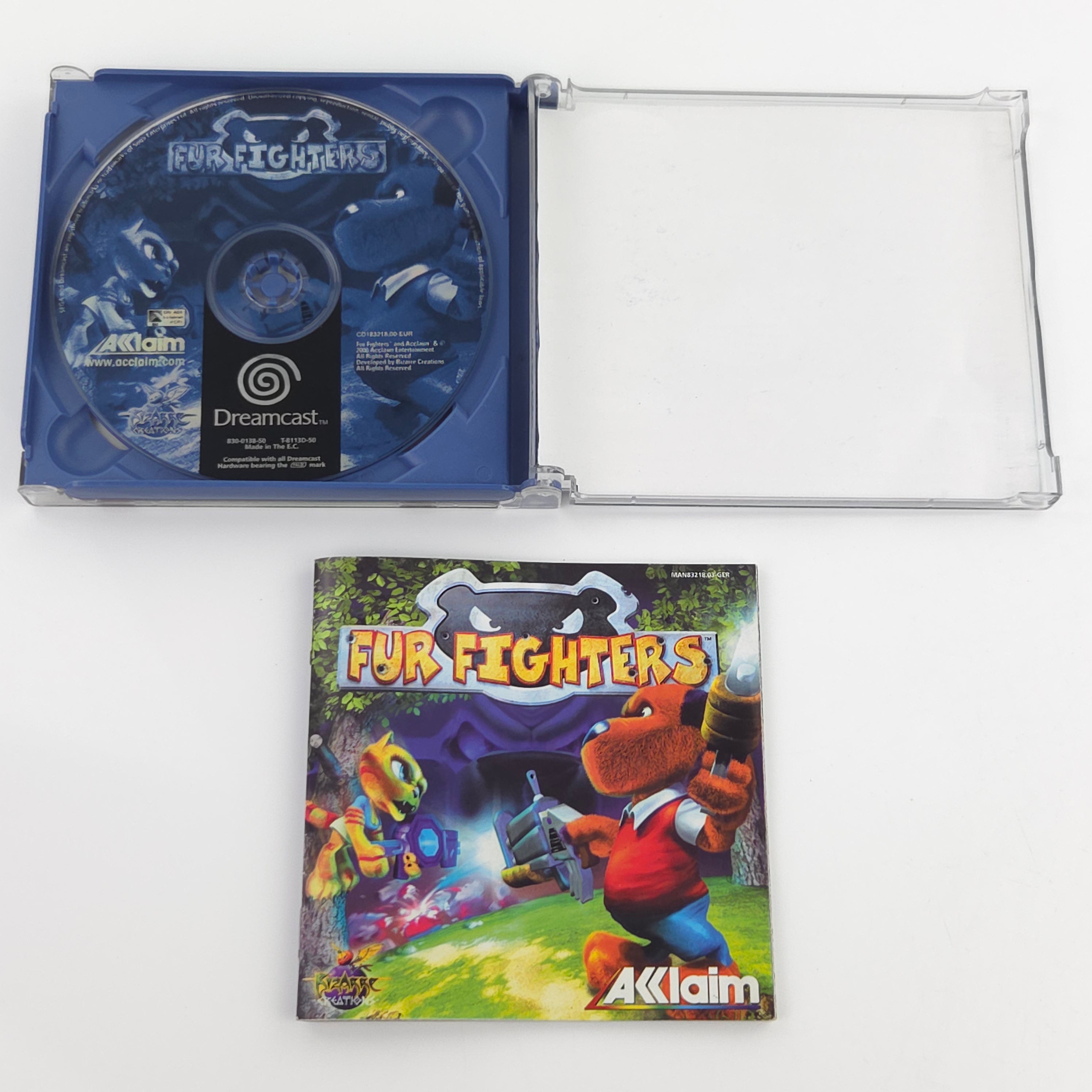 Sega Dreamcast Spiel Fur Fighters DC OVP PAL EUR