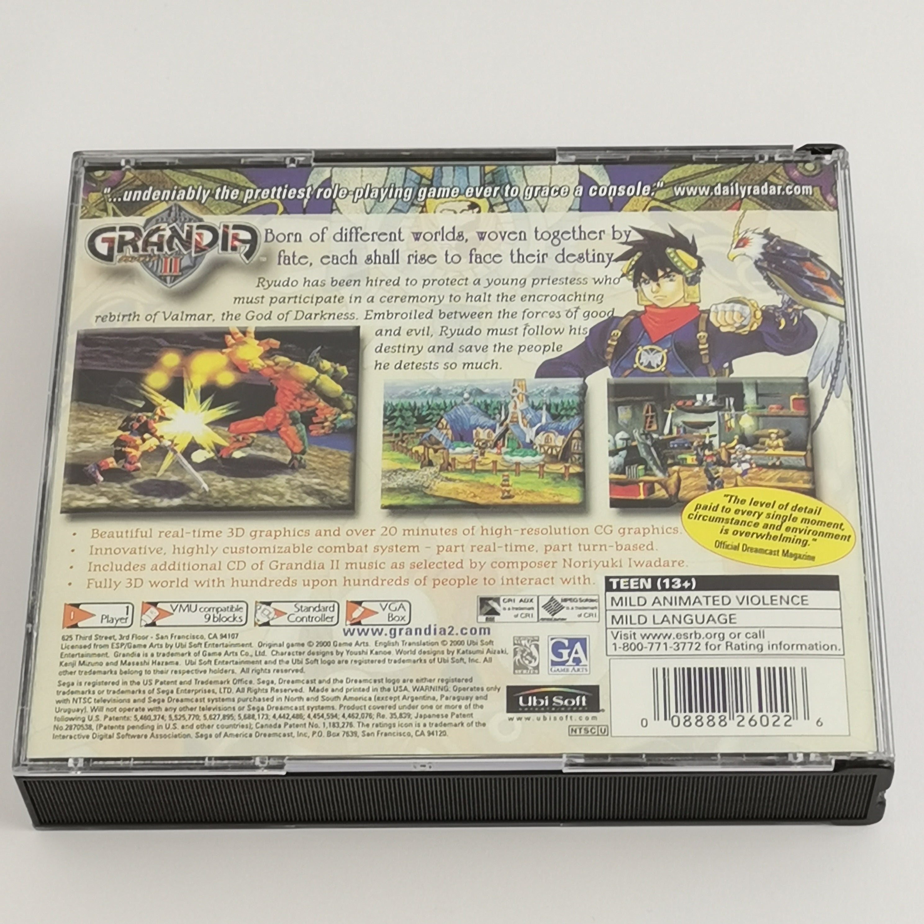 Sega Dreamcast Spiel – Grandia II 2 OVP NTSC-U/C USA