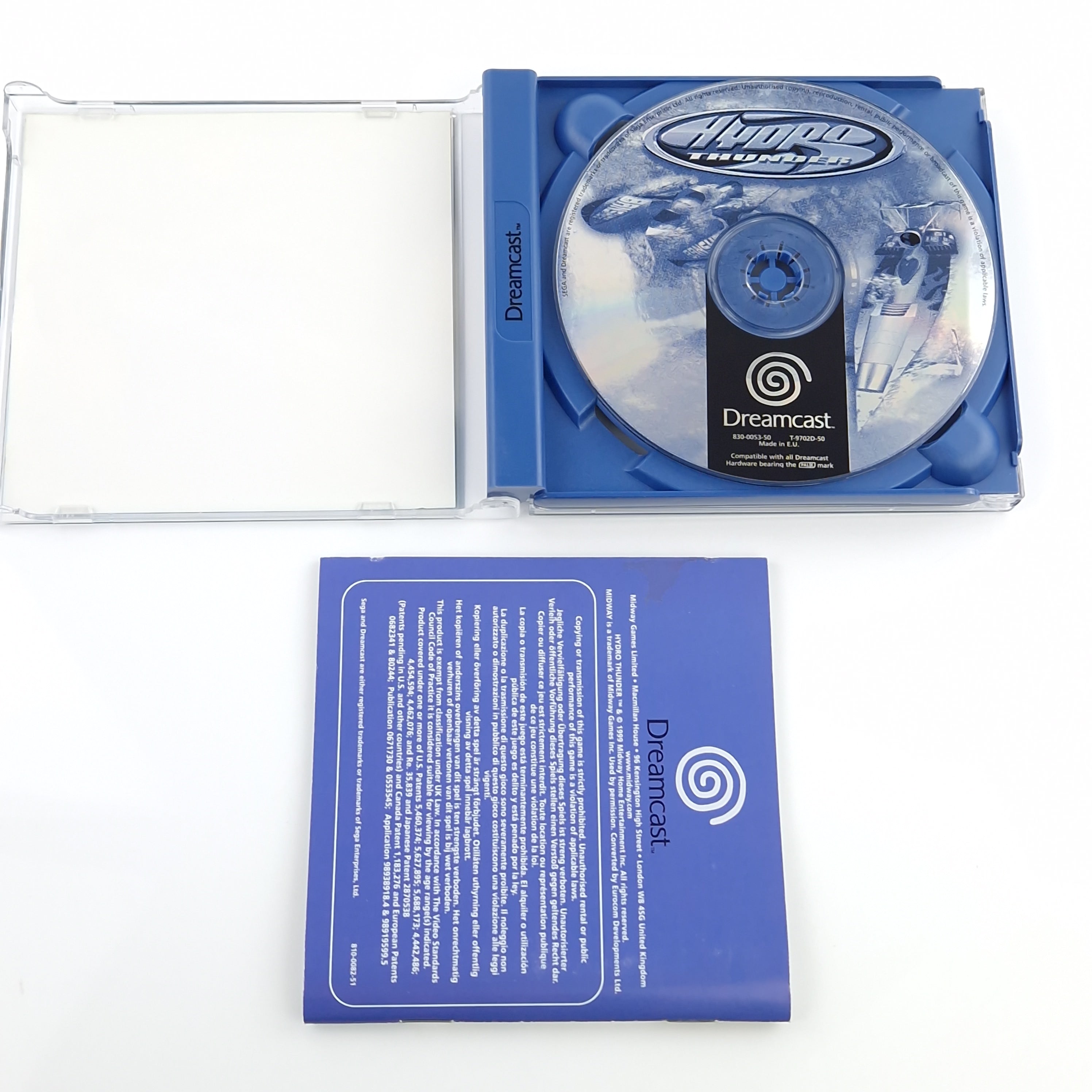 Sega Dreamcast Spiel – Hydro Thunder (OVP Anleitung)
