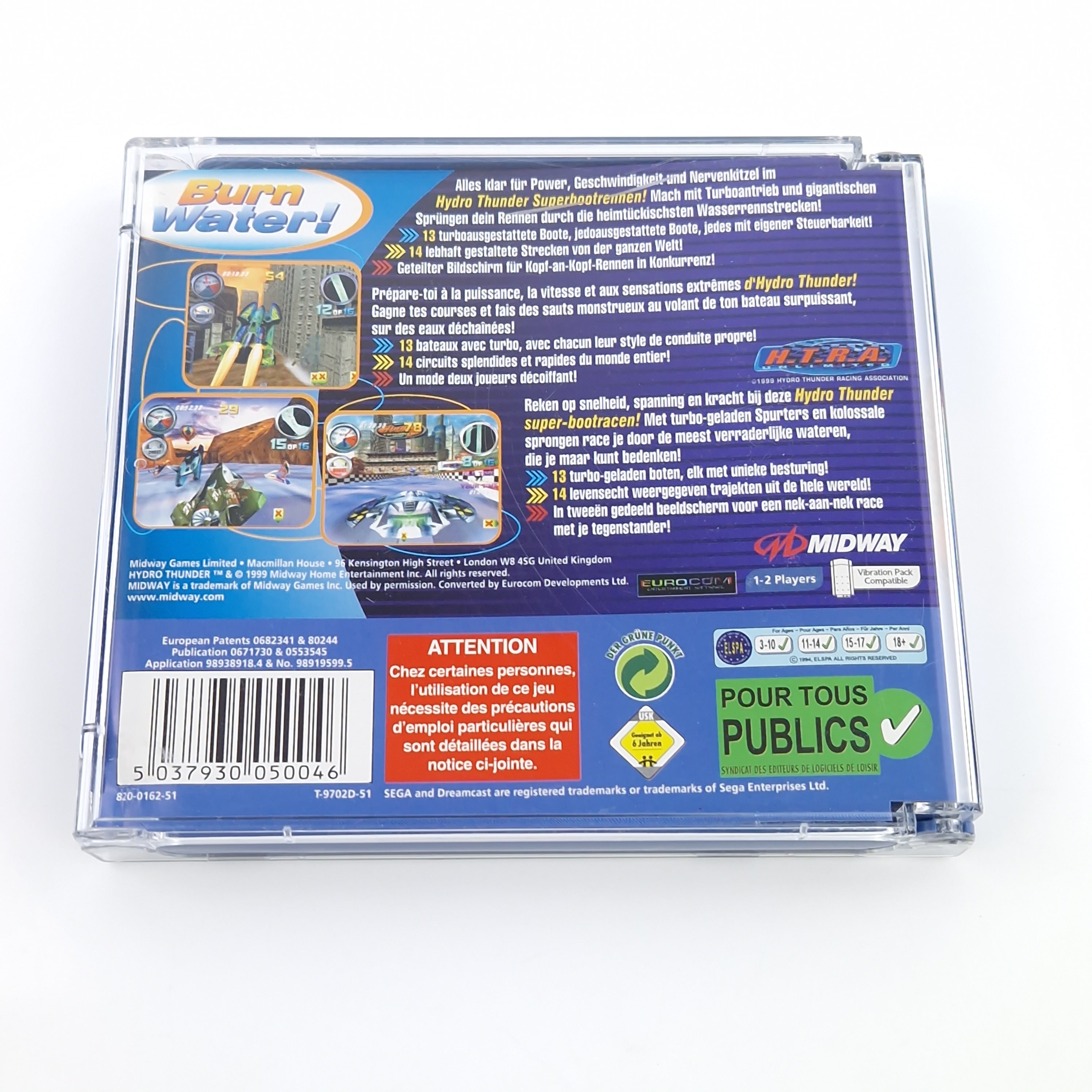 Sega Dreamcast Spiel – Hydro Thunder (OVP Anleitung)