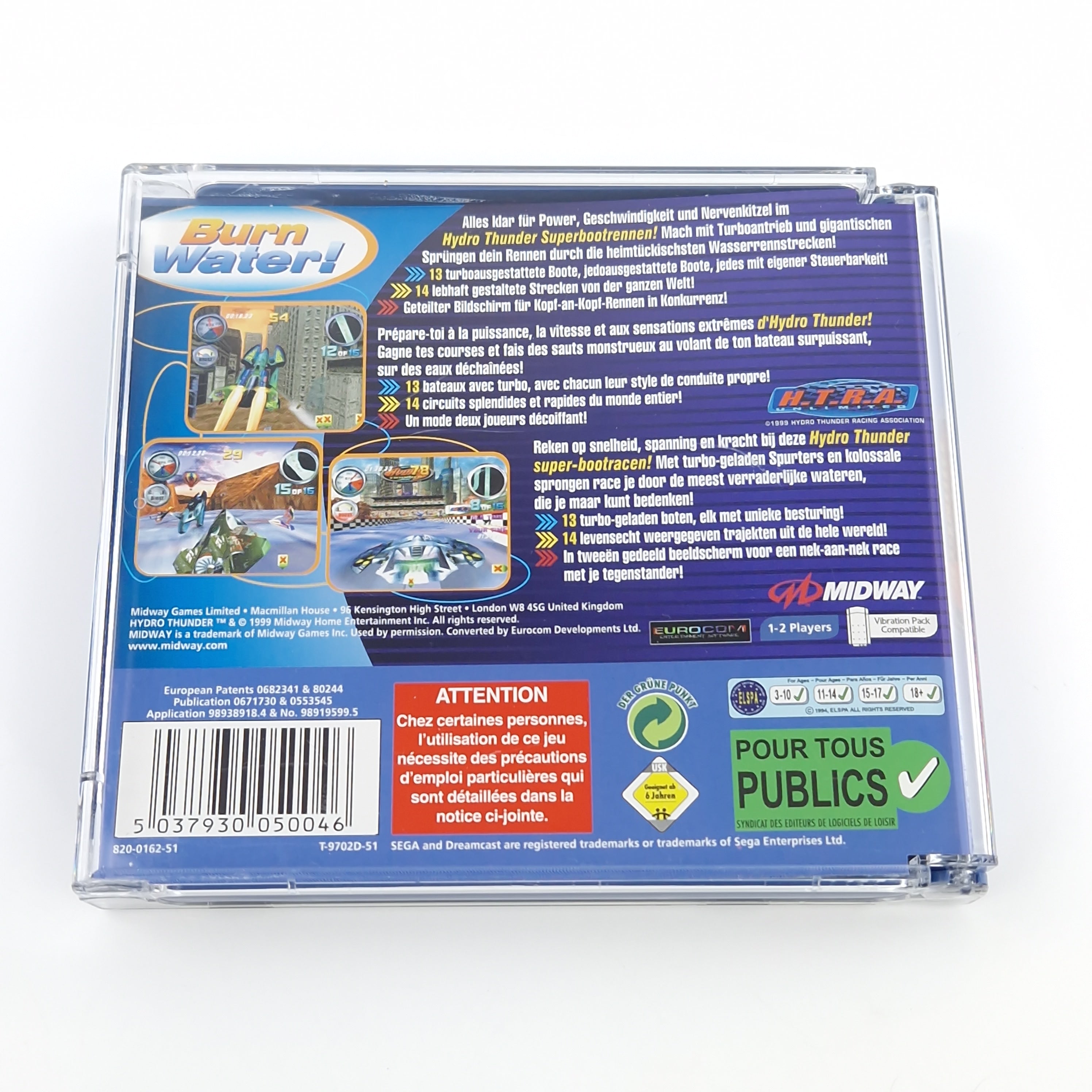 Sega Dreamcast Spiel – Hydro Thunder (OVP PAL)