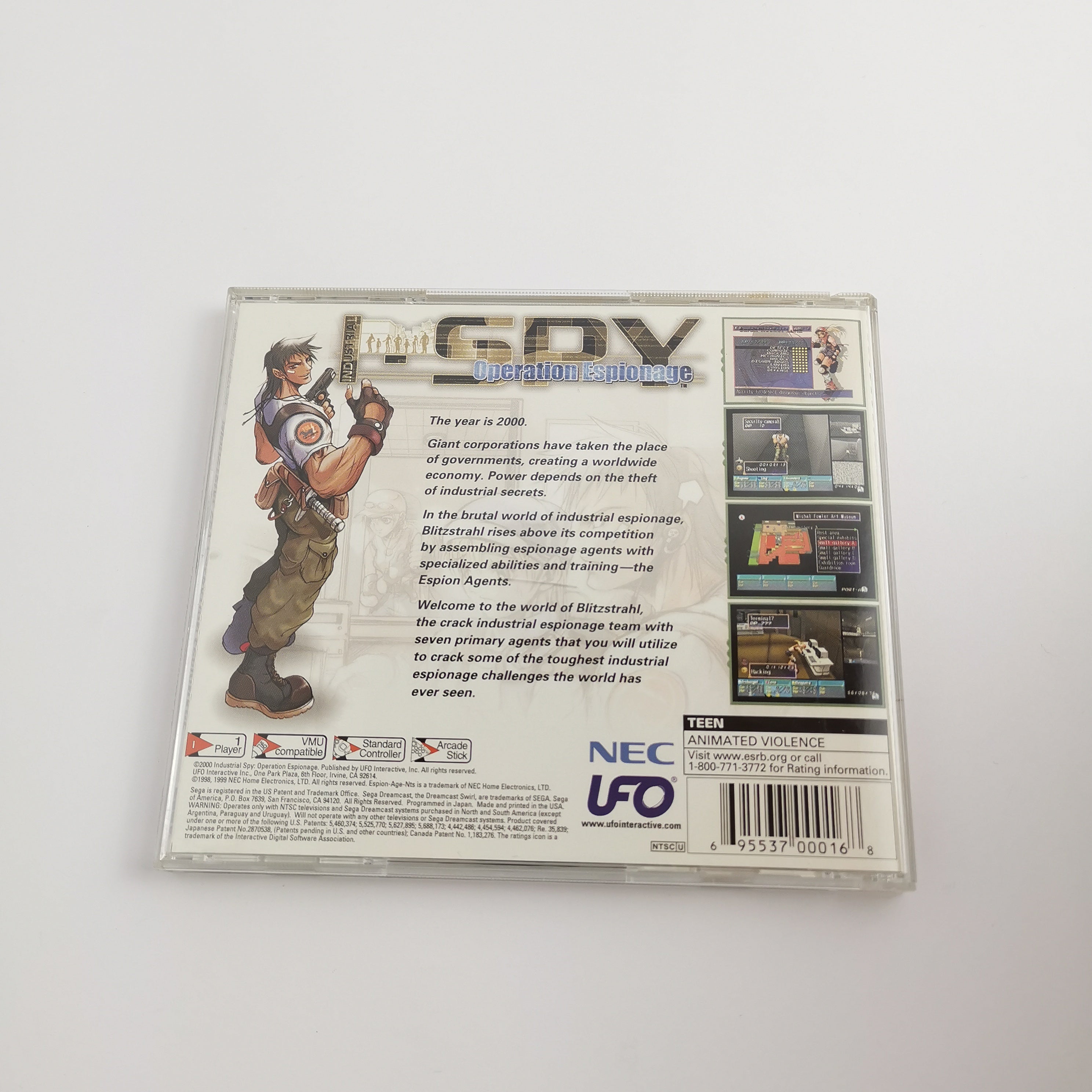 Sega Dreamcast Spiel – Industrial SPY Operation (NTSC-USA OVP)