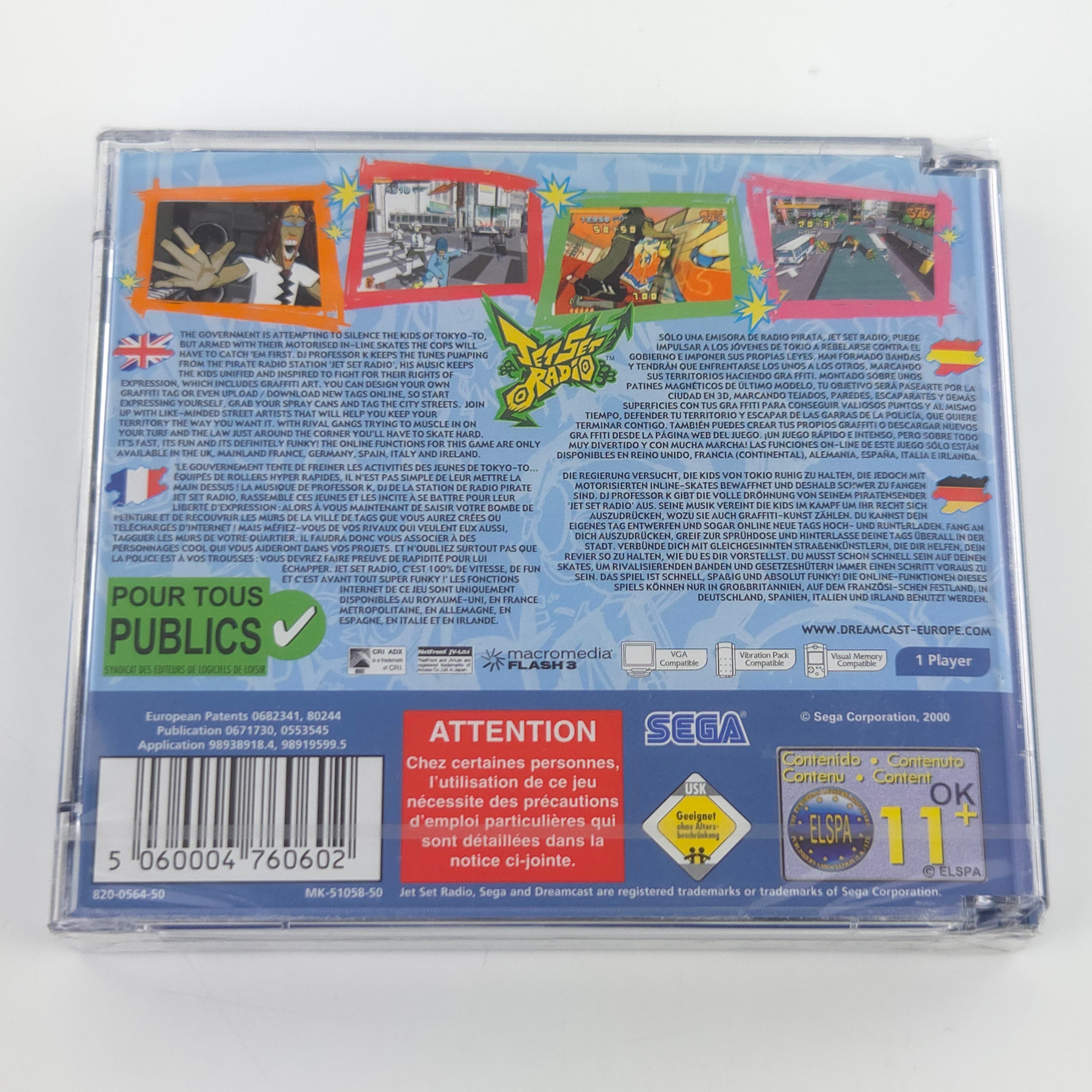 Sega Dreamcast Spiel – Jet Set Radio (PAL Neu)