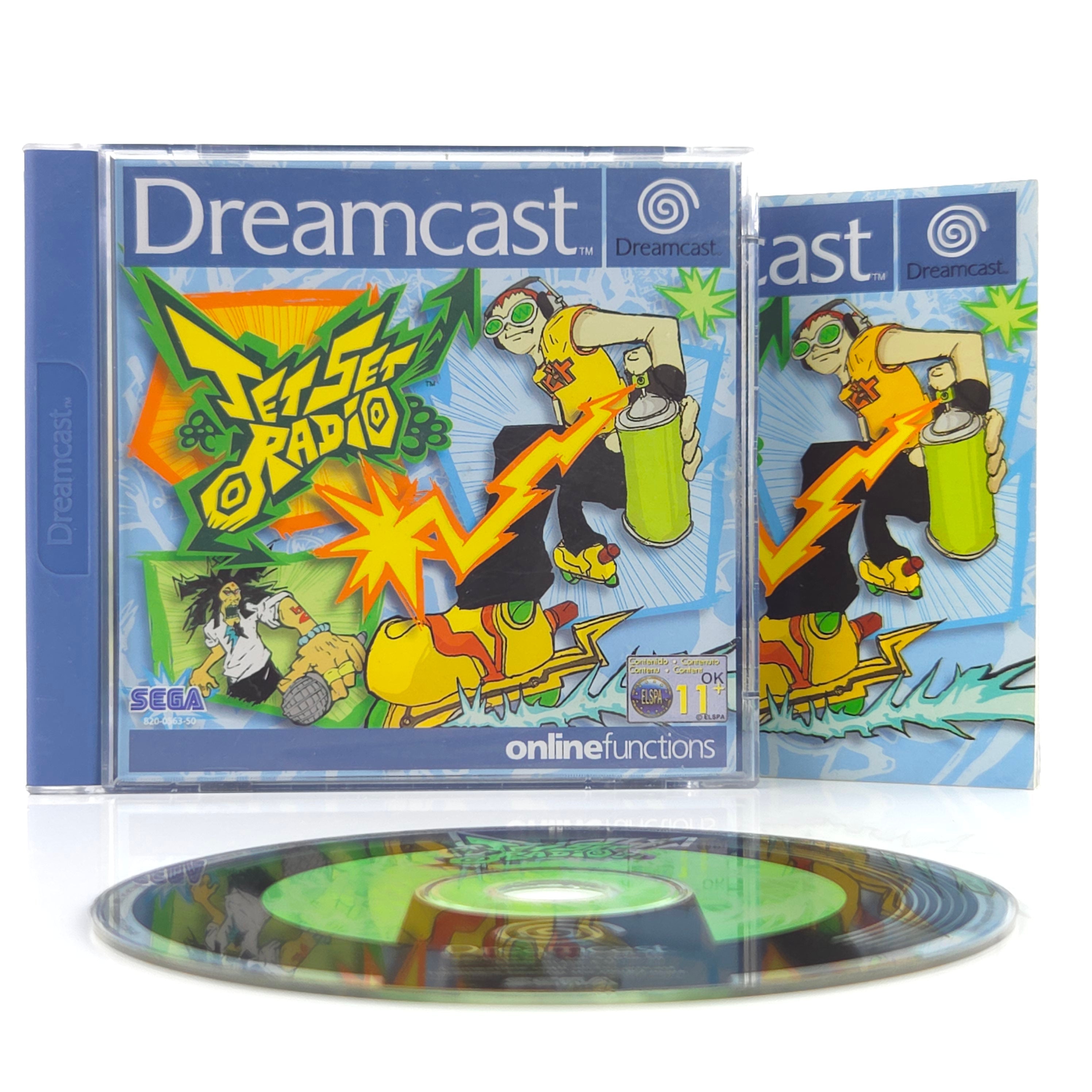Sega Dreamcast Spiel Jetset Radio DC PAL OVP Gebraucht