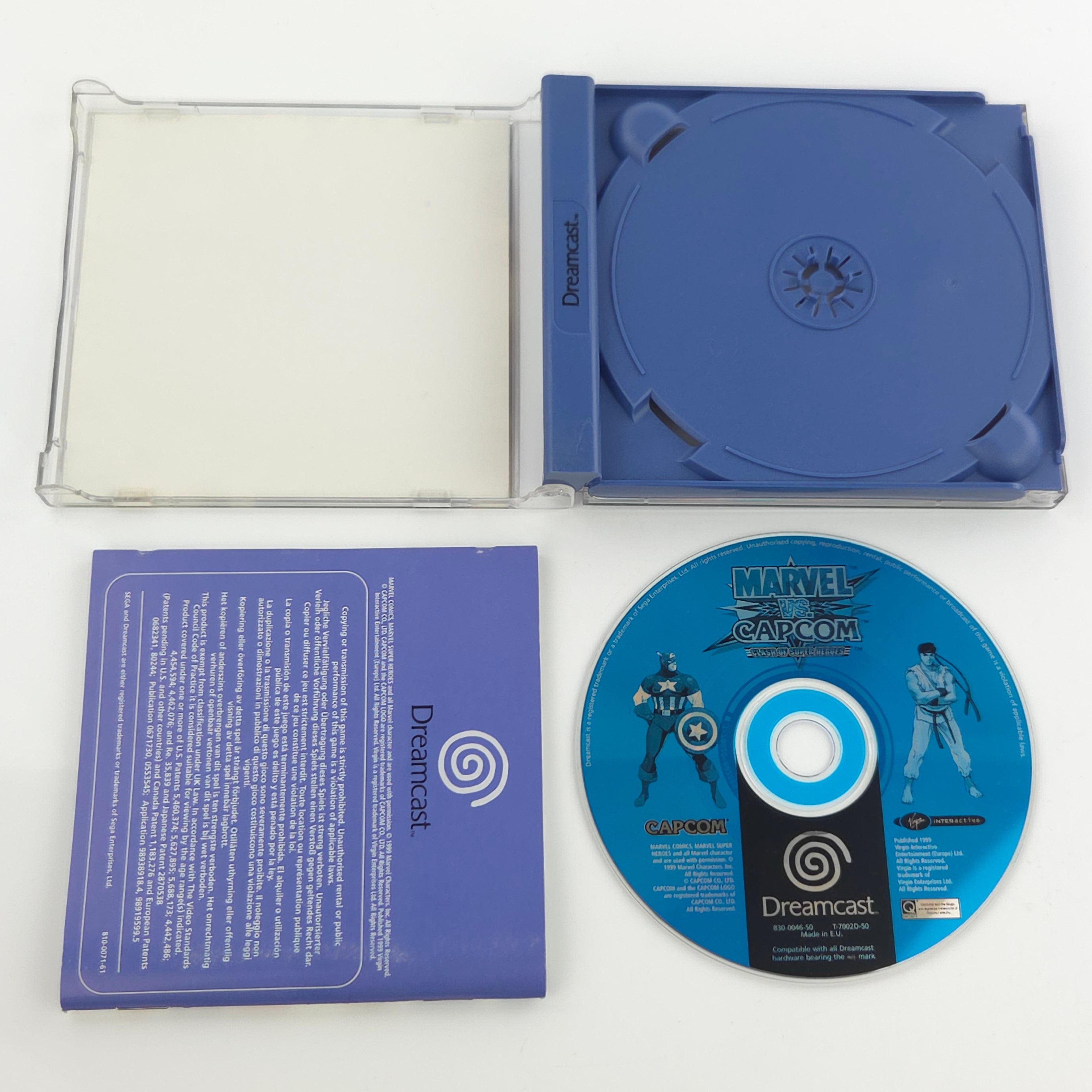 Sega Dreamcast Spiel – Marvel VS Capcom Clash of Super Heroes PAL OVP