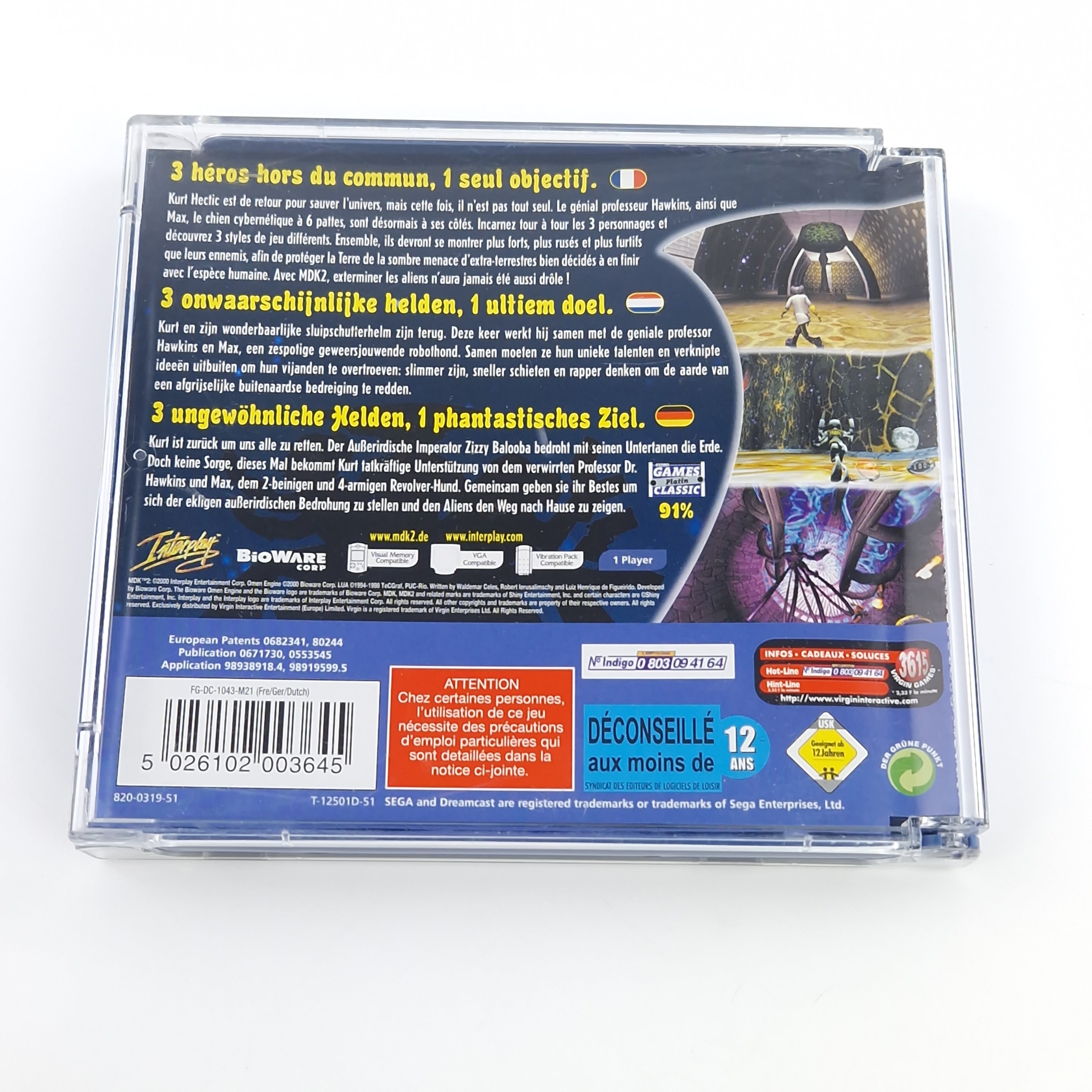 Sega Dreamcast Spiel – MDK 2 OVP PAL