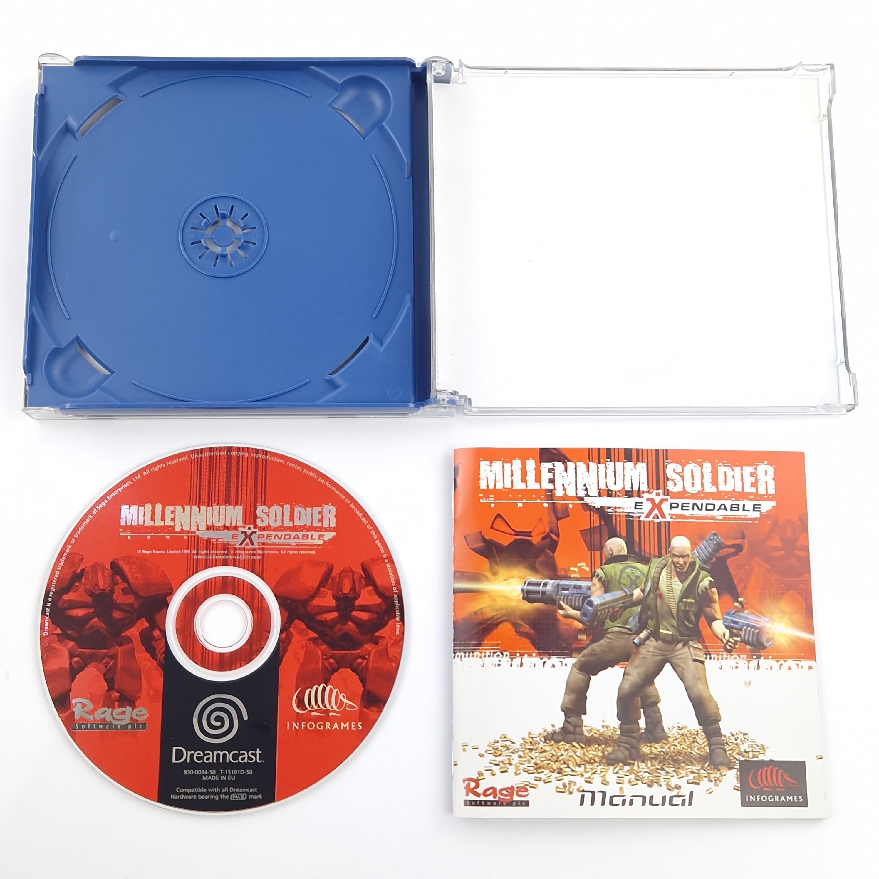 Sega Dreamcast Spiel – Millennium Soldier Expendable OVP PAL