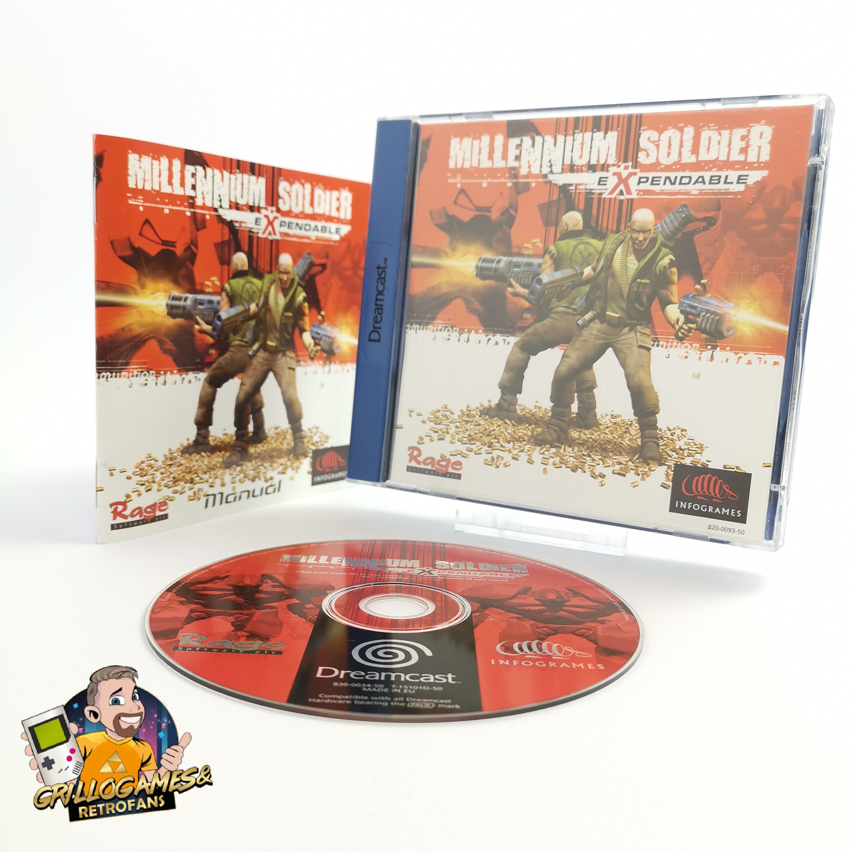 Sega Dreamcast Spiel – Millennium Soldier Expendable PAL OVP