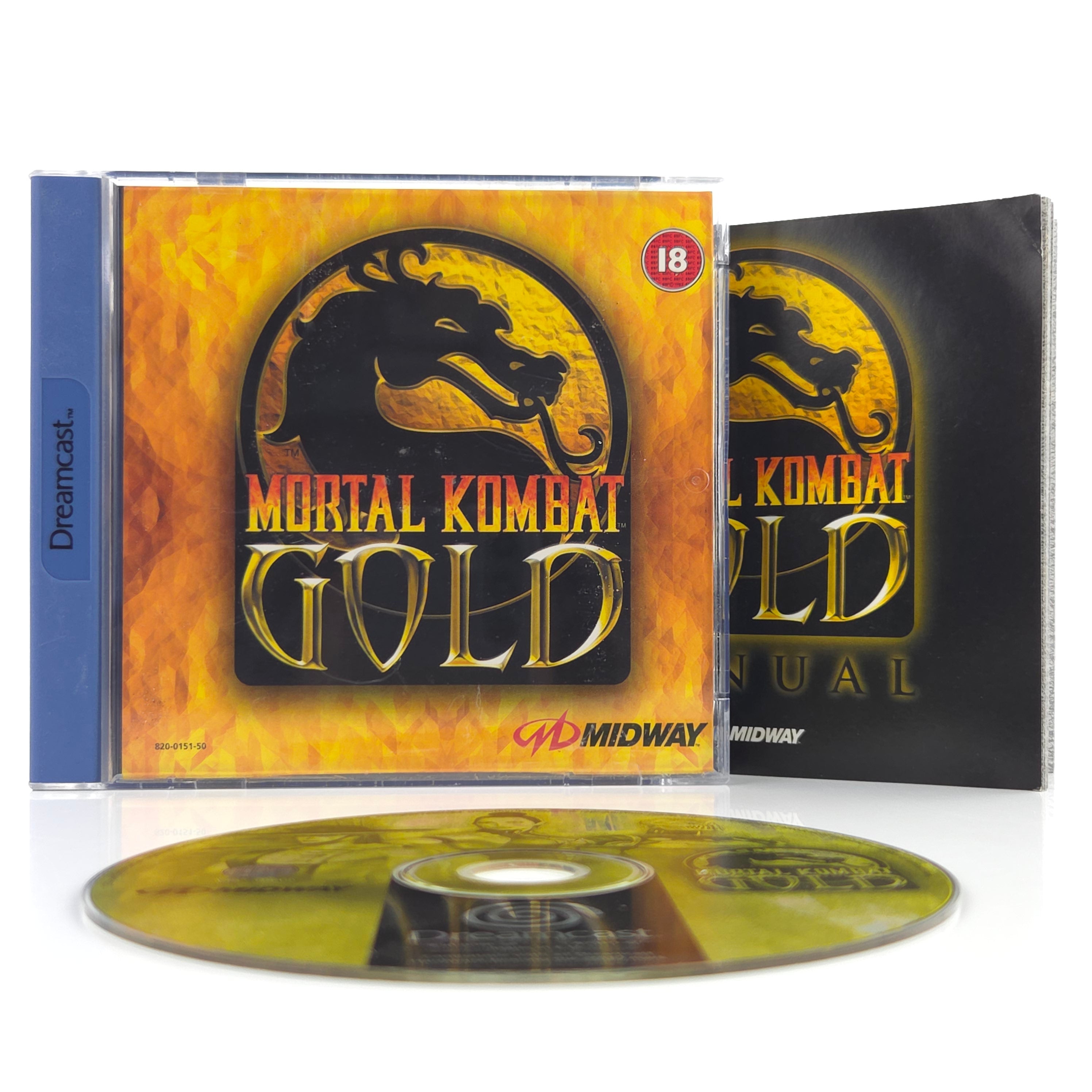 Sega Dreamcast Spiel Mortal Kombat Gold OVP PAL USK18