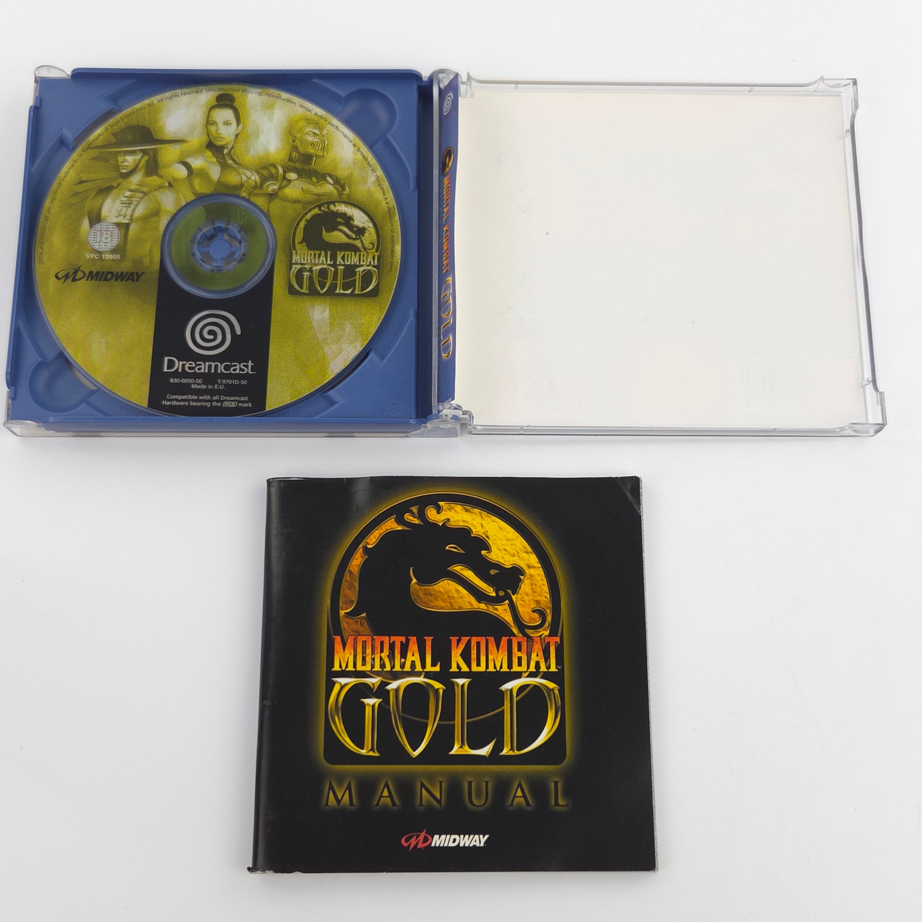 Sega Dreamcast Spiel Mortal Kombat Gold OVP PAL USK18