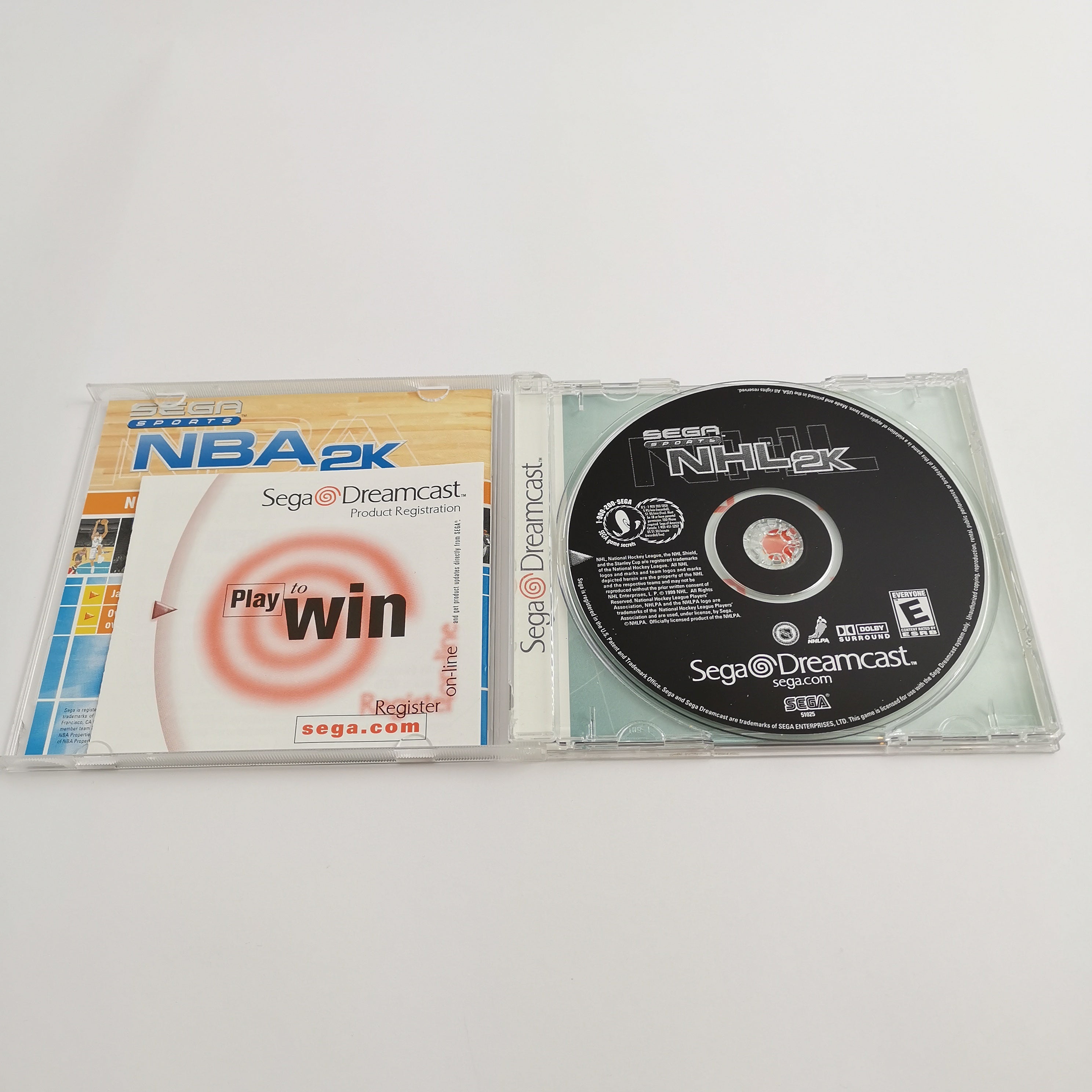 Sega Dreamcast Spiel – NHL 2K Sega Sports Icehockey OVP