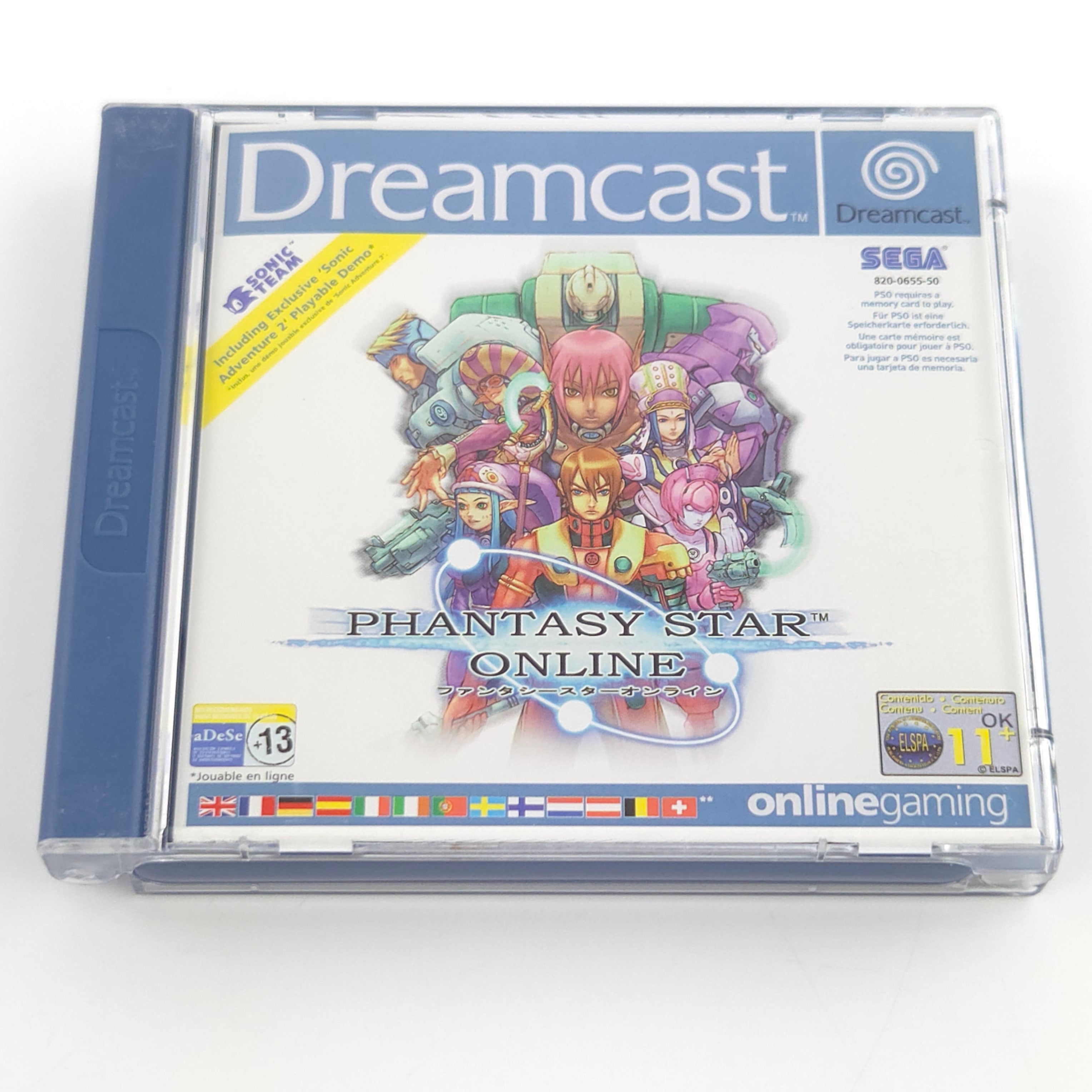 Sega Dreamcast Spiel – Phantasy Star Online OVP