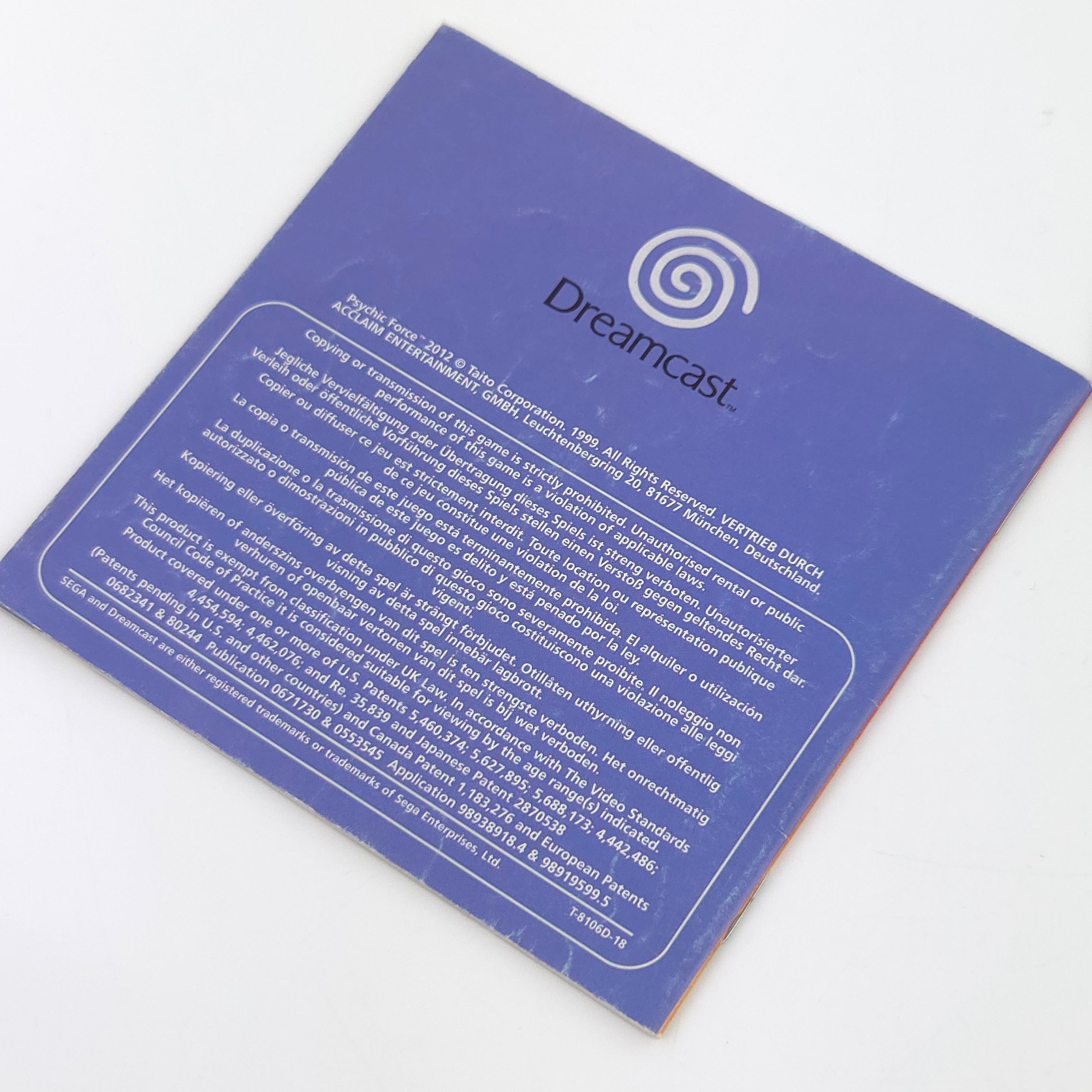 Sega Dreamcast Spiel – Psychic Force 2012 (PAL)