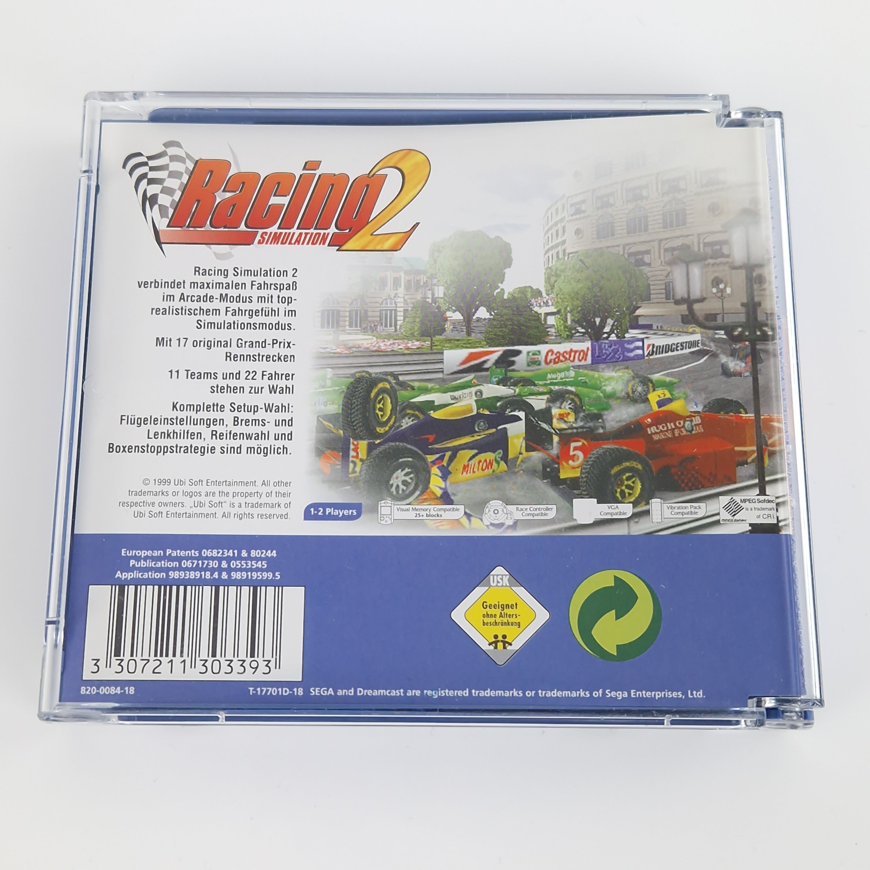 Sega Dreamcast Spiel – Racing 2 Simulation OVP PAL CIB