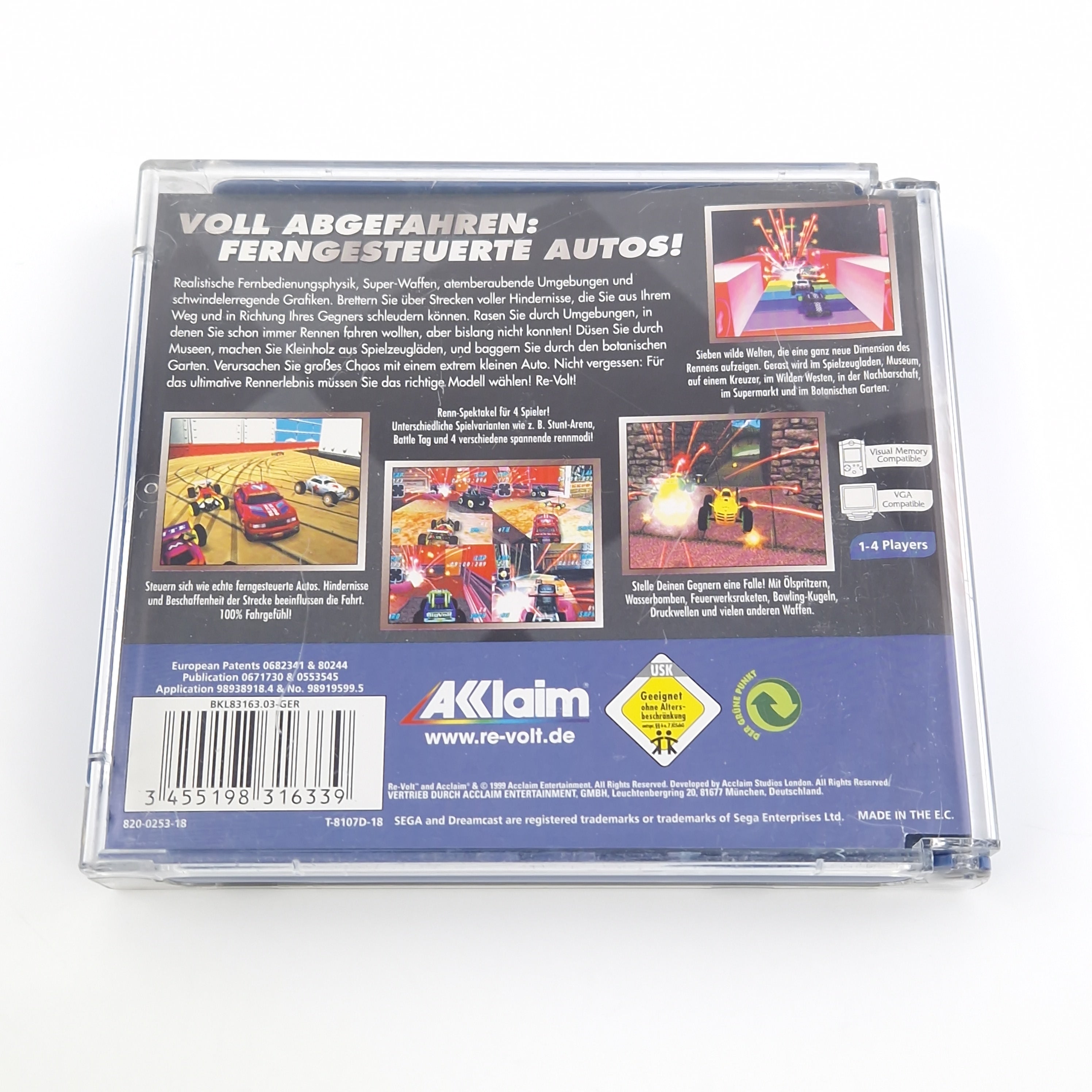 Sega Dreamcast Spiel – RE-Volt OVP PAL