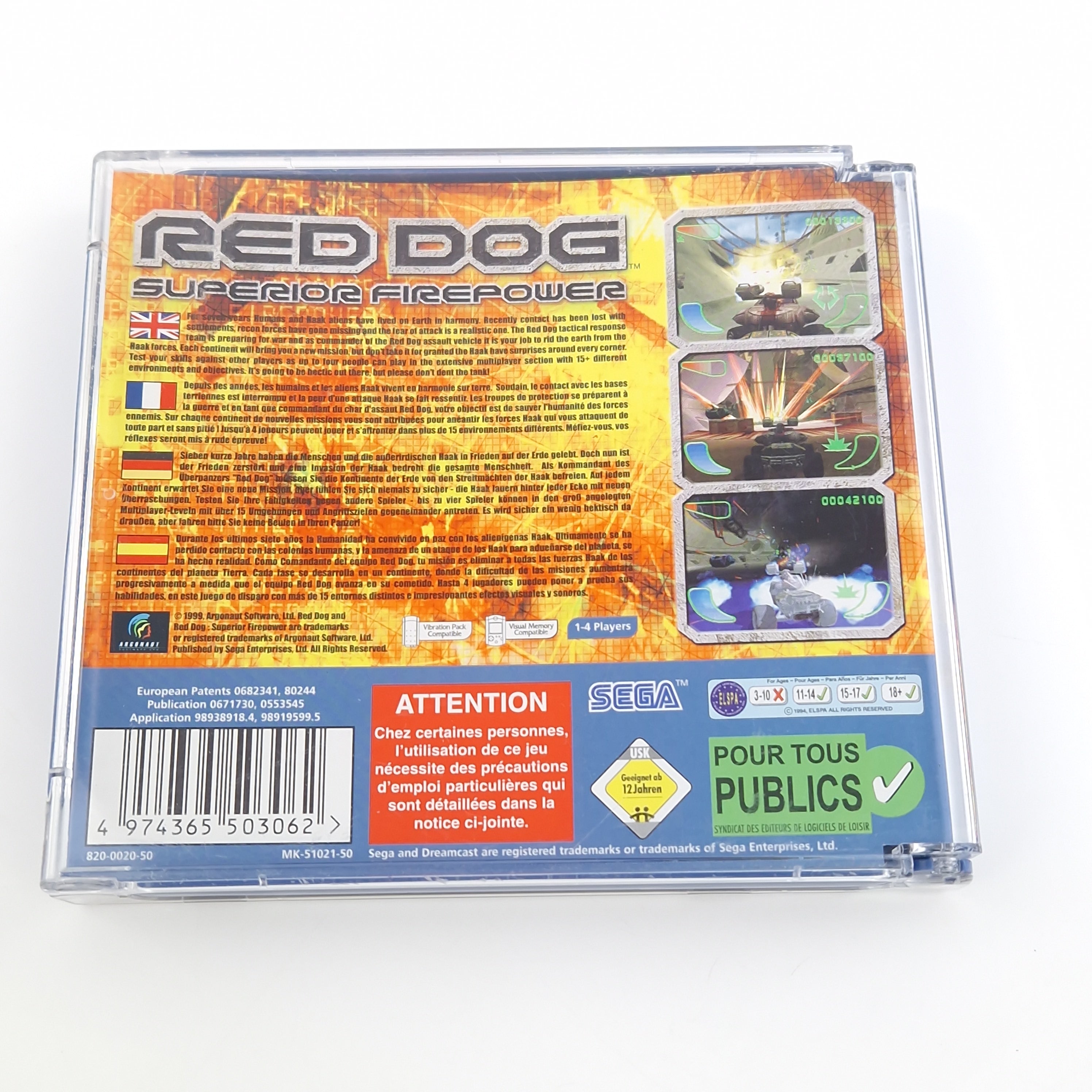 Sega Dreamcast Spiel – Red Dog Superior Firepower (PAL OVP)