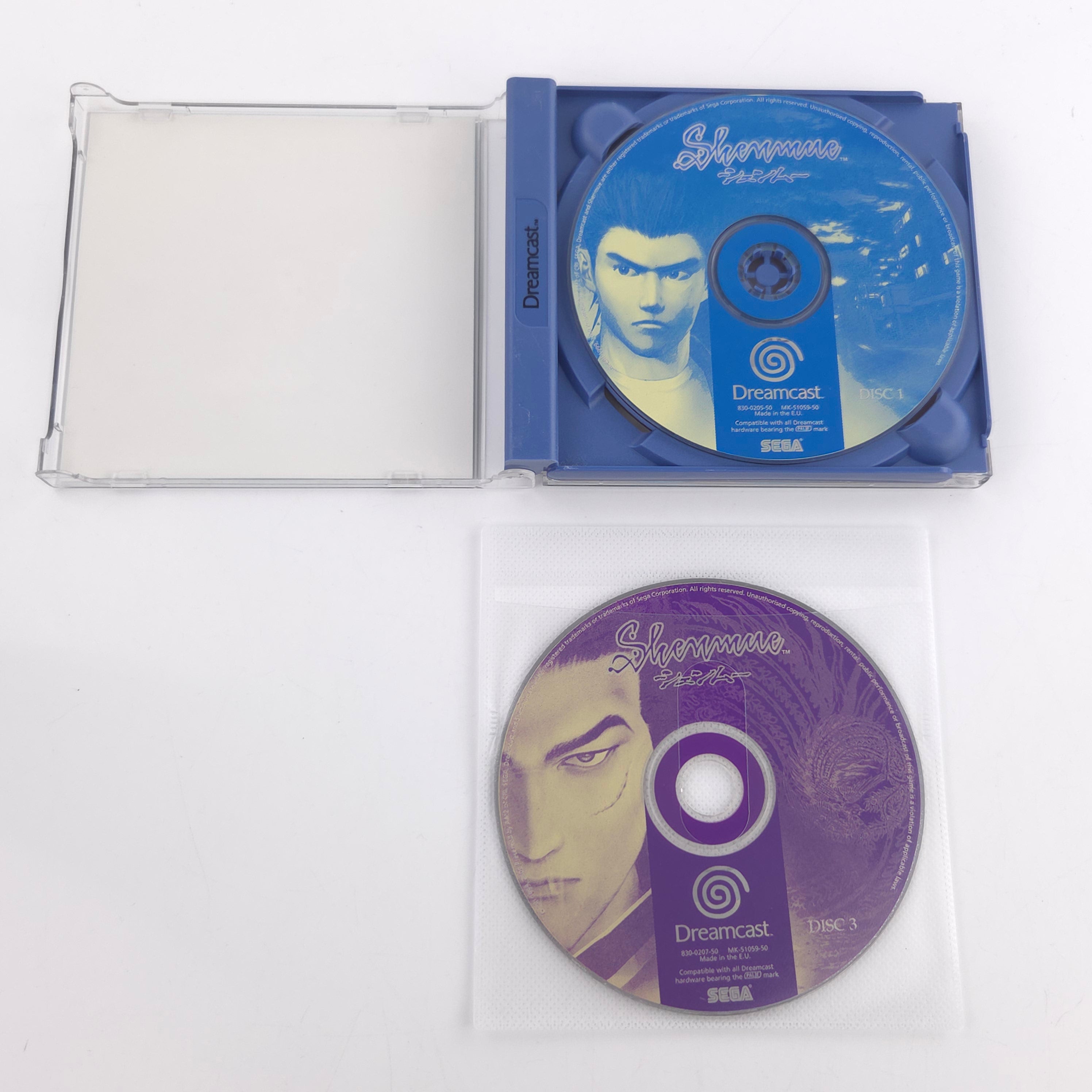 Sega Dreamcast Spiel Shenmue 4 CDs ohne Anleitung PAL