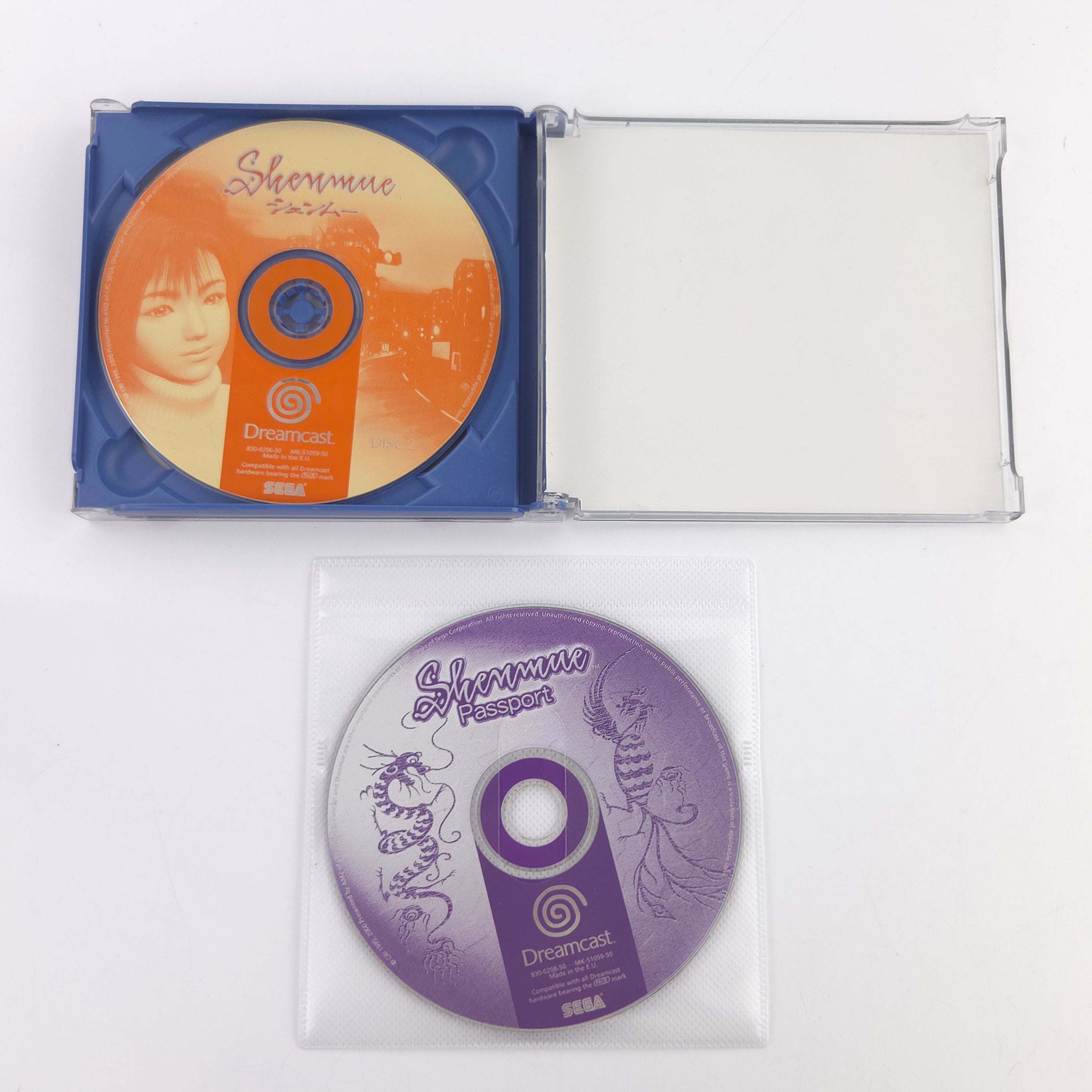 Sega Dreamcast Spiel Shenmue 4 CDs ohne Anleitung PAL
