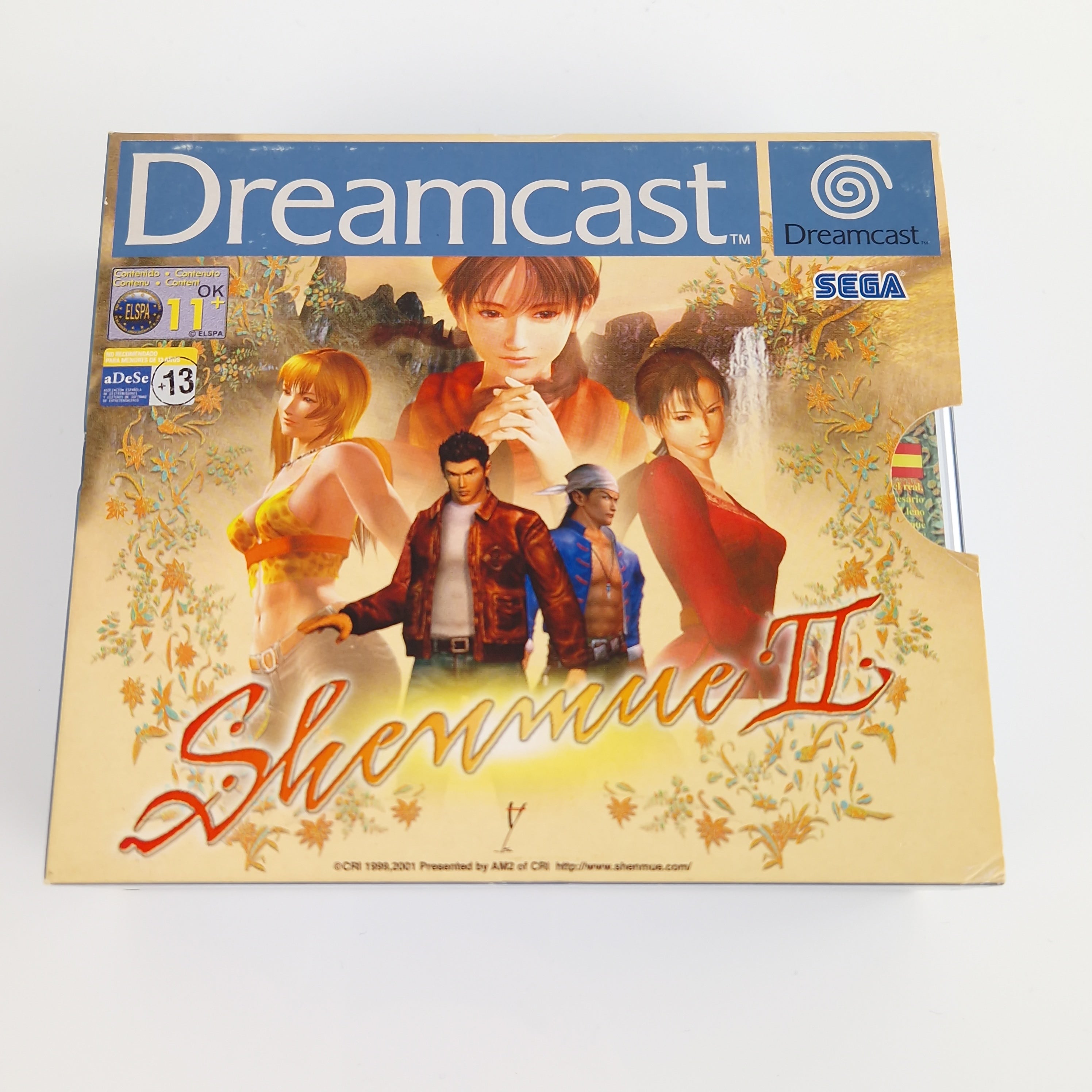 Sega Dreamcast Spiel – Shenmue II OVP PAL CIB