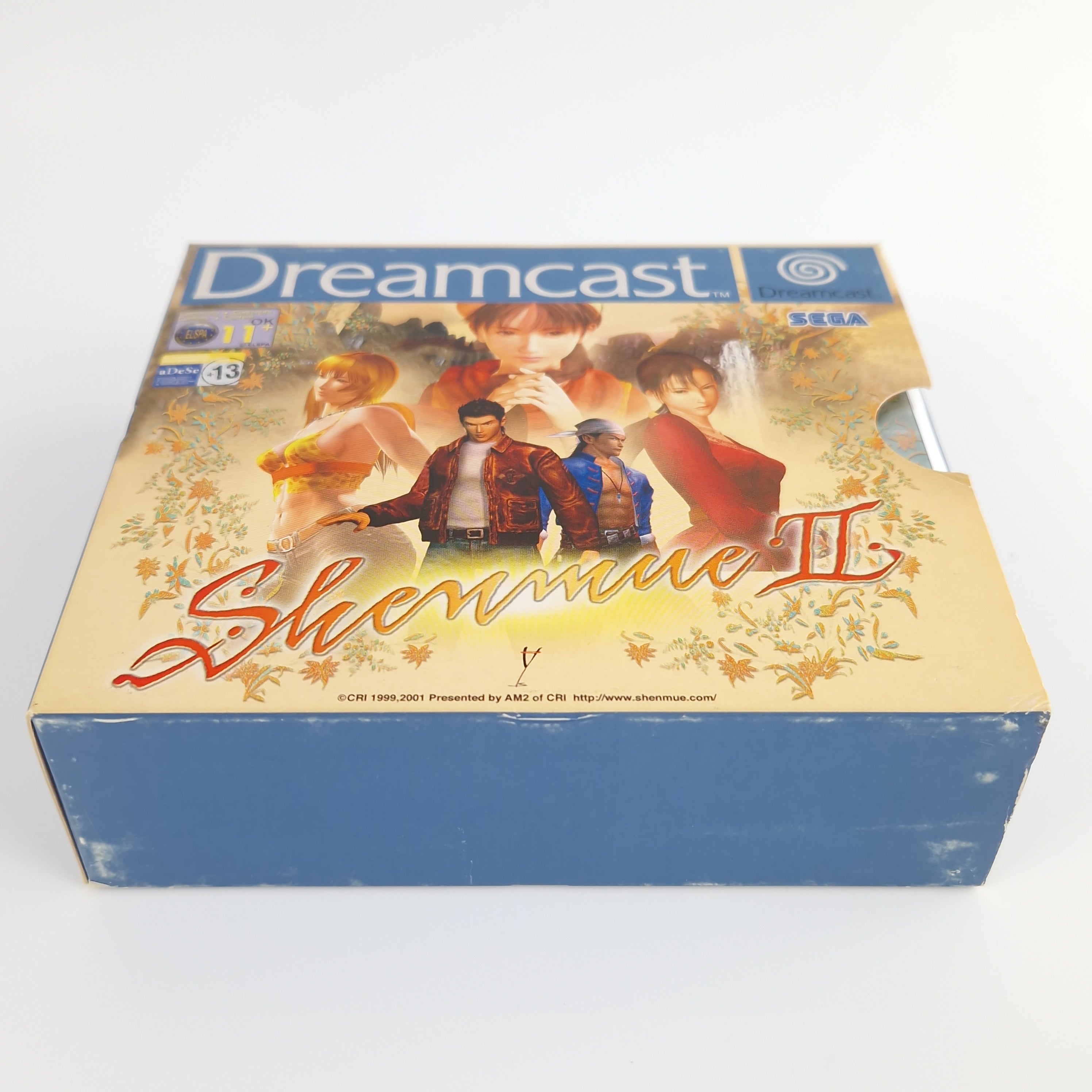 Sega Dreamcast Spiel – Shenmue II OVP PAL CIB