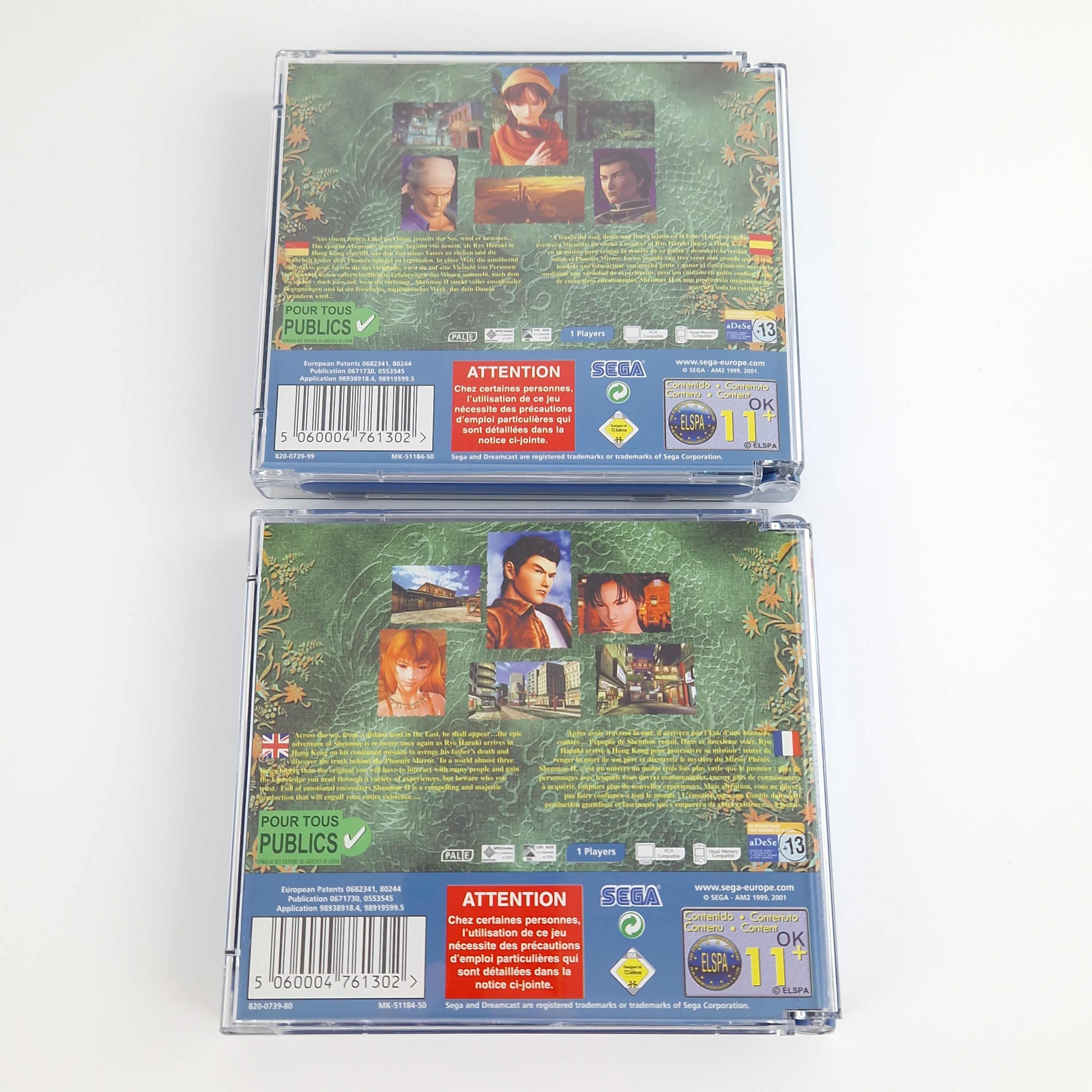 Sega Dreamcast Spiel – Shenmue II OVP PAL CIB