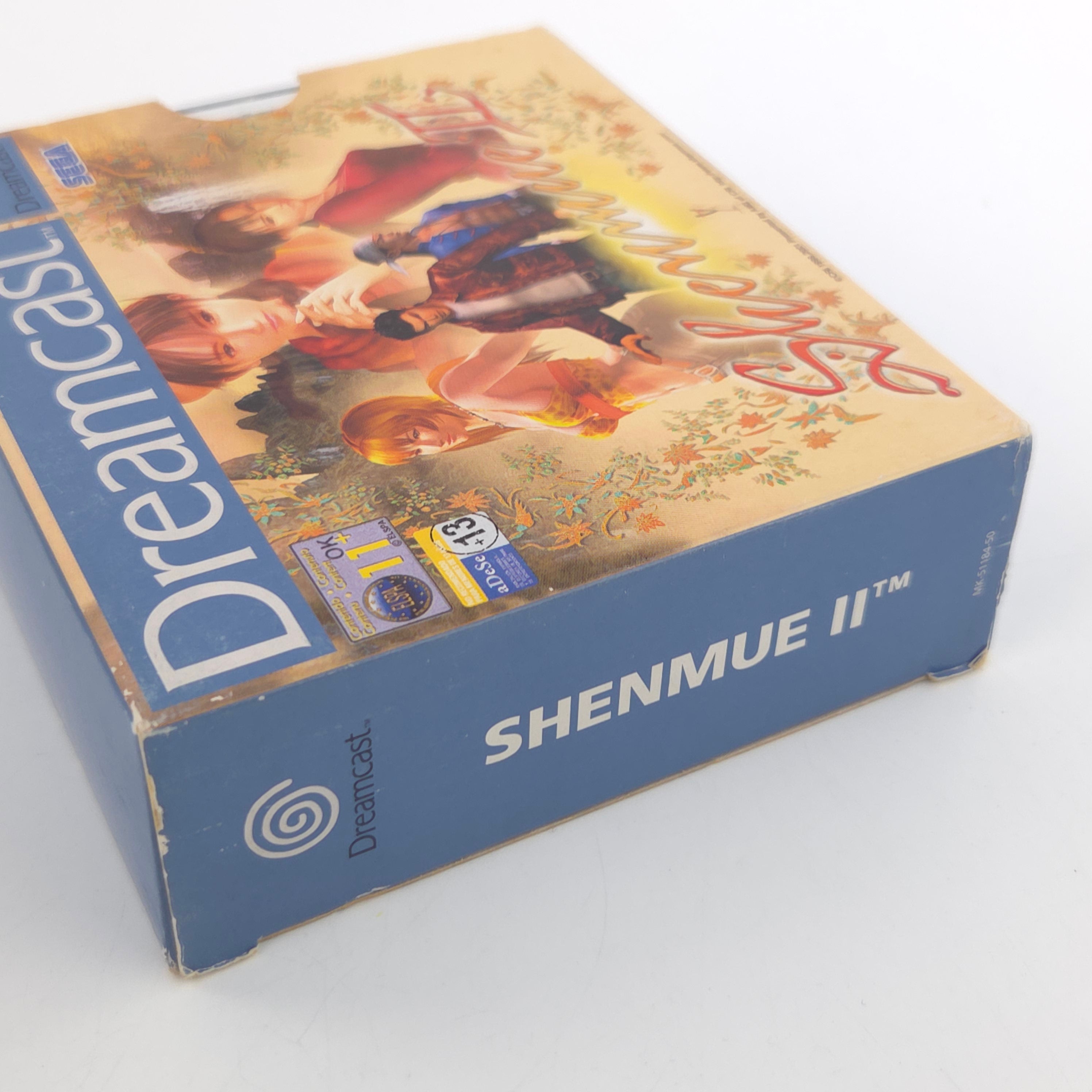 Sega Dreamcast Spiel Shenmue II Pappschuber OVP PAL EUR
