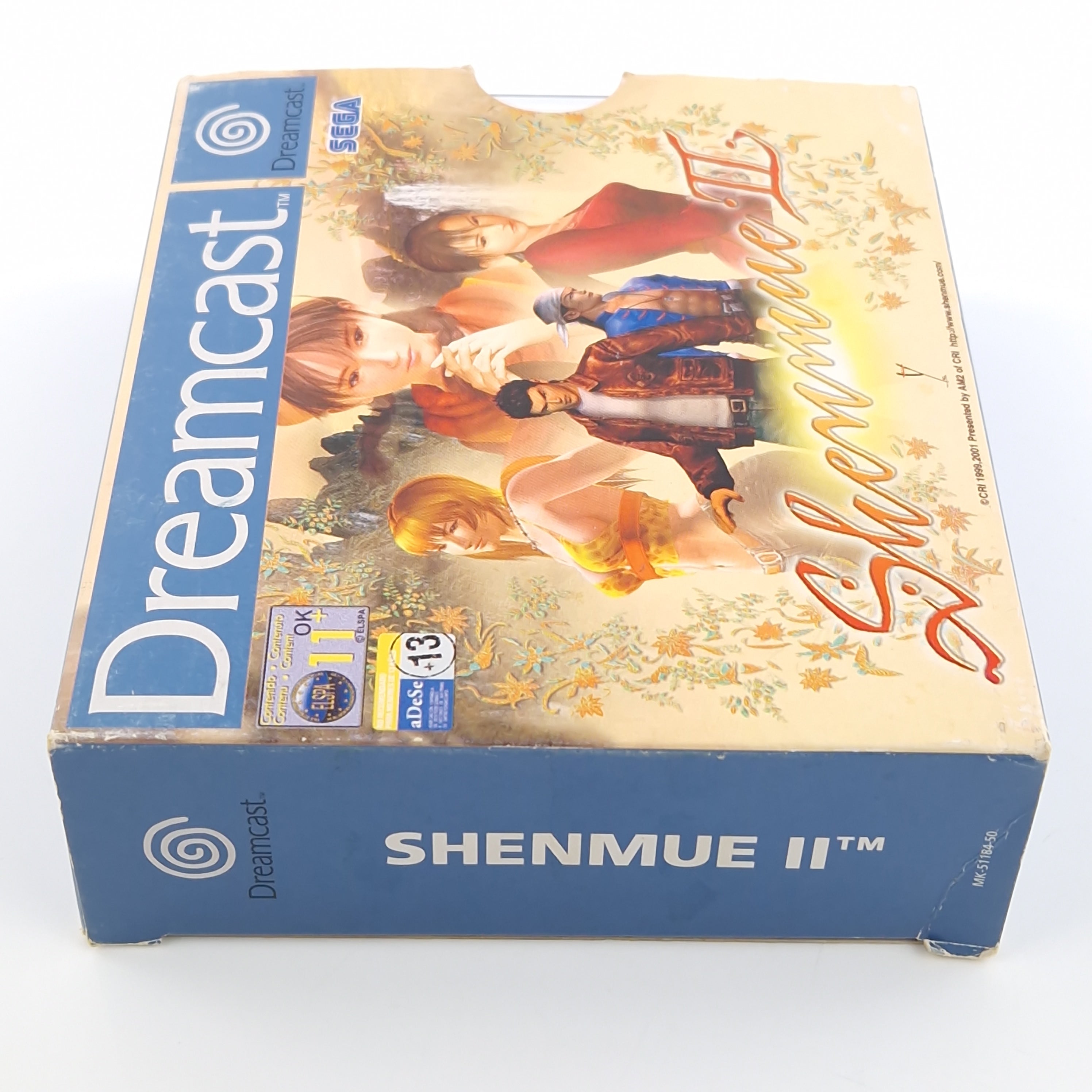 Sega Dreamcast Spiel – Shenmue II nur CD Disk 1 und 2 PAL