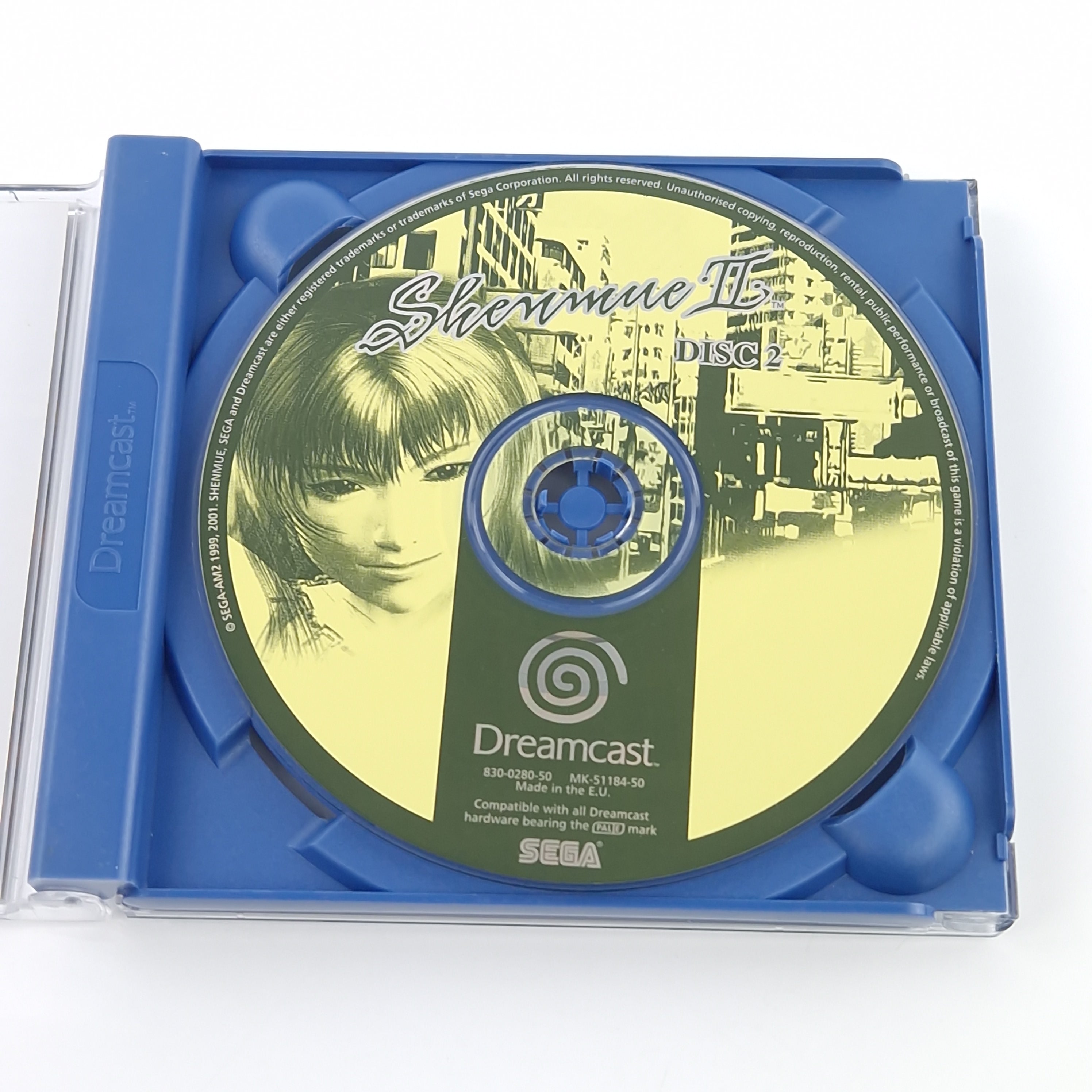 Sega Dreamcast Spiel – Shenmue II nur CD Disk 1 und 2 PAL