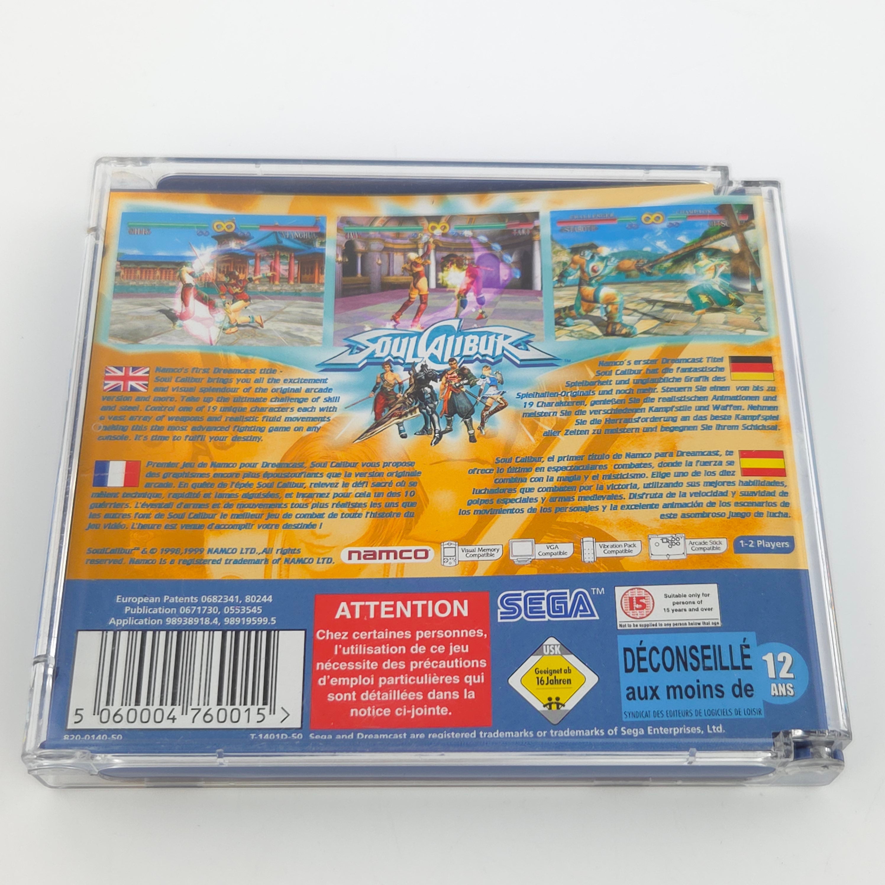 Sega Dreamcast Spiel – Soul Calibur OVP PAL