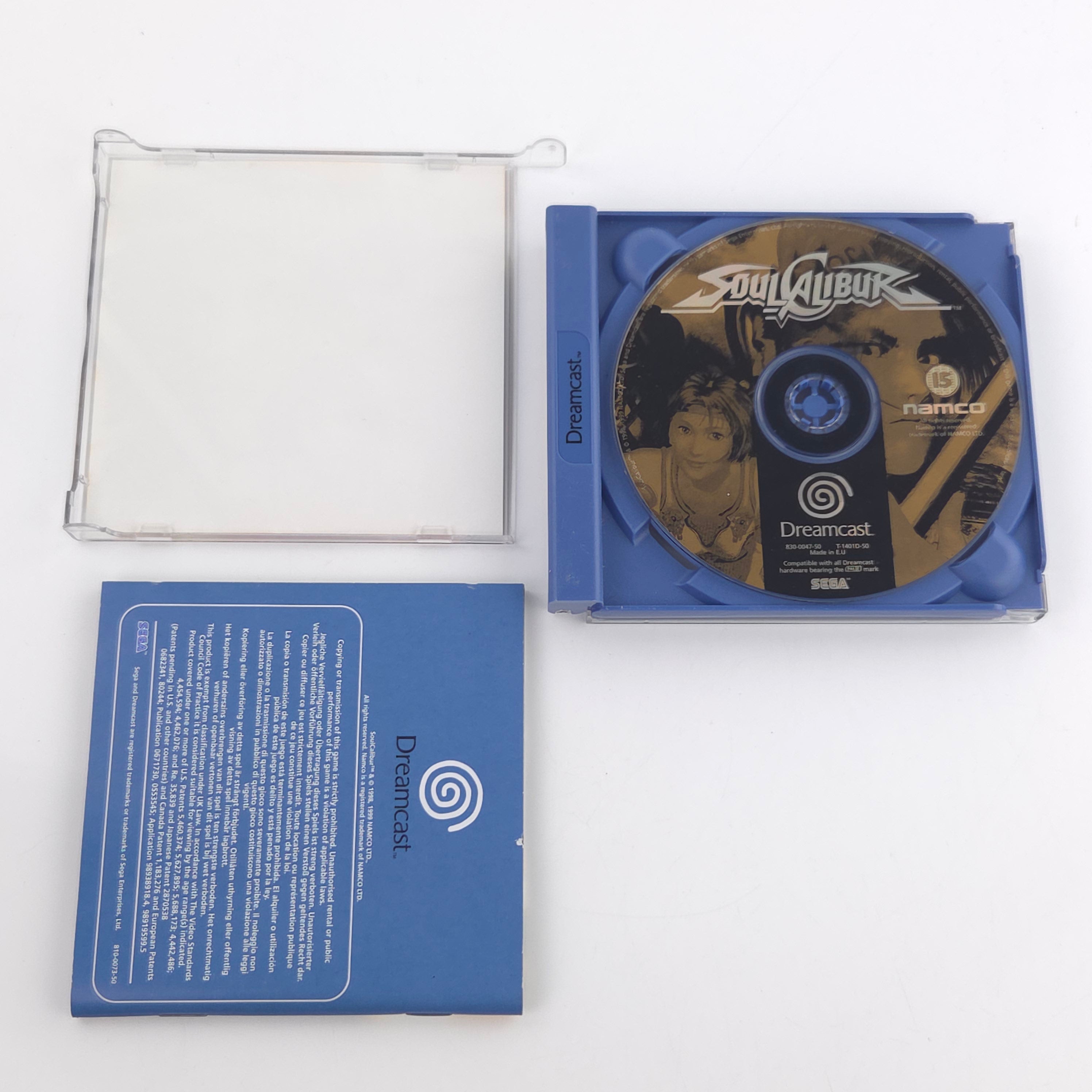 Sega Dreamcast Spiel Soulcalibur DC PAL OVP Namco CD ROM